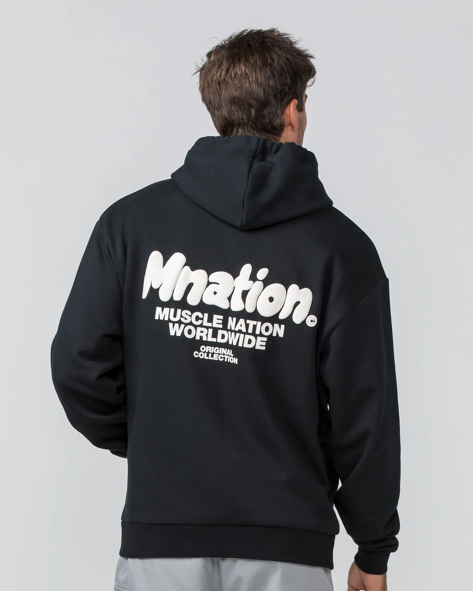 MNation Oversized Hoodie - Black sold by Muscle Nation