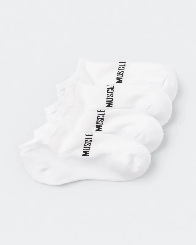 Womens Ankle Socks (x2 Pack) - White sold by Muscle Nation