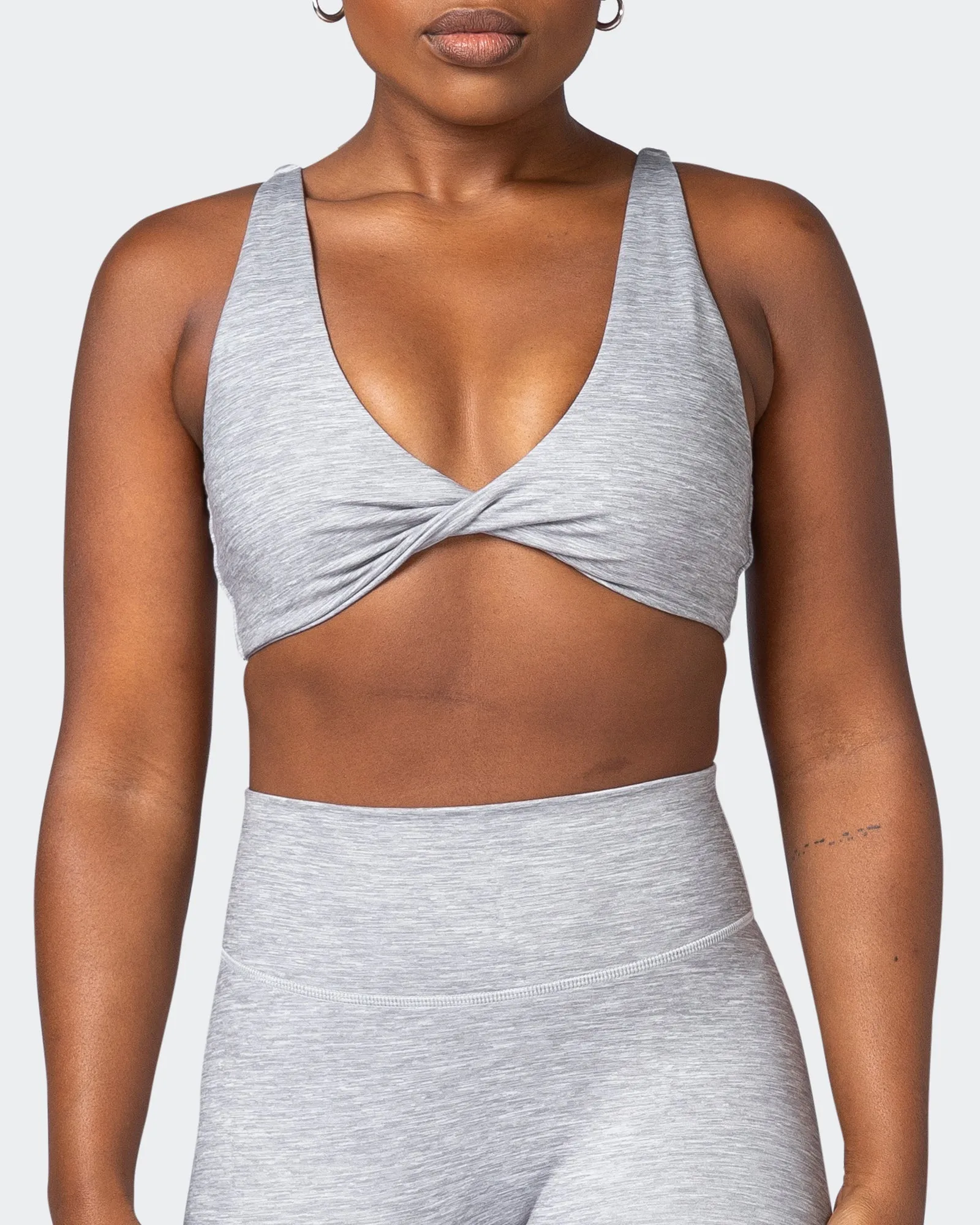 Demi Bralette - Quiet Grey Marl sold by Muscle Nation product image thumbnail 2