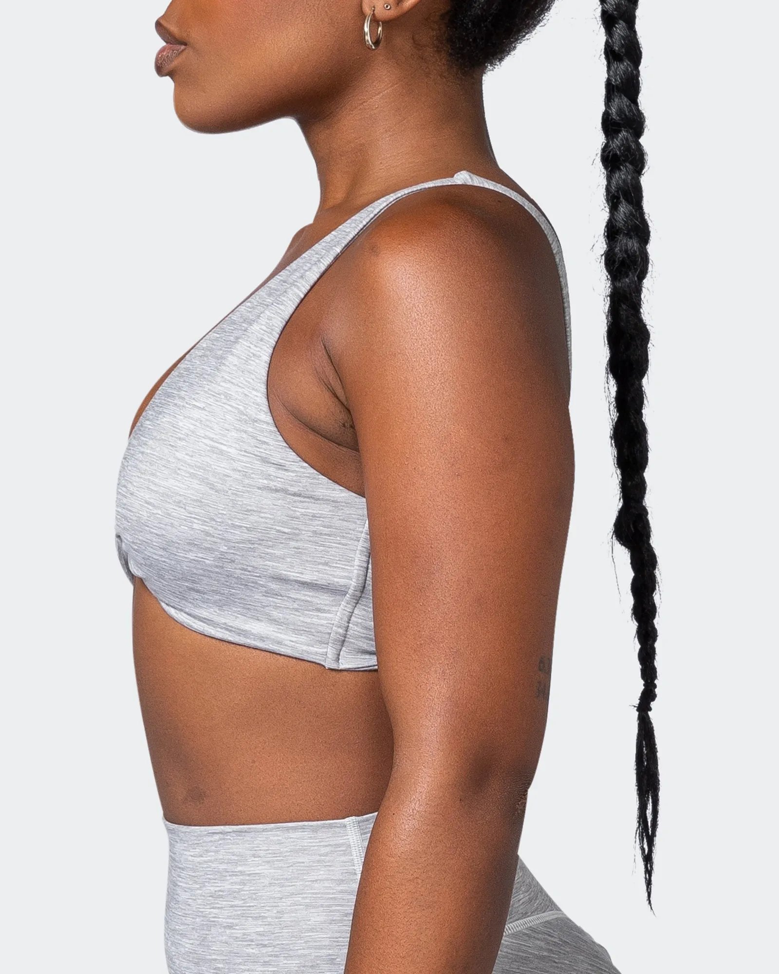 Demi Bralette - Quiet Grey Marl sold by Muscle Nation product image thumbnail 4