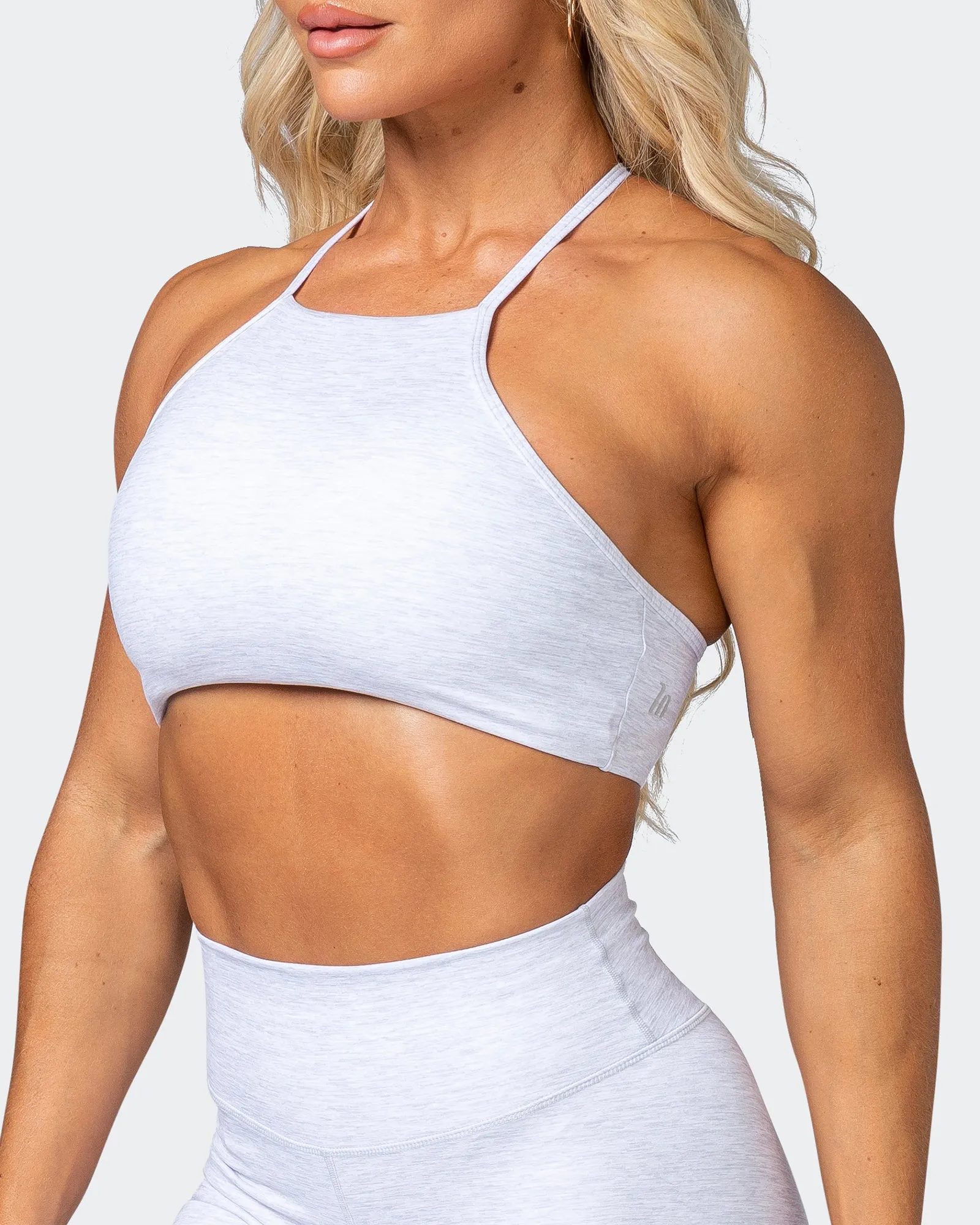 HBxMN Enticing Bralette - White Grey Marl sold by Muscle Nation product image thumbnail 3