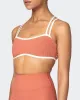 Curves Rib Bralette - Burnt Sienna sold by Muscle Nation