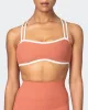 Curves Rib Bralette - Burnt Sienna sold by Muscle Nation