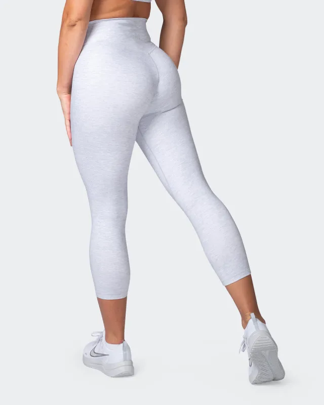 Zero Rise Everyday 7/8 Leggings - White Grey Marl sold by Muscle Nation