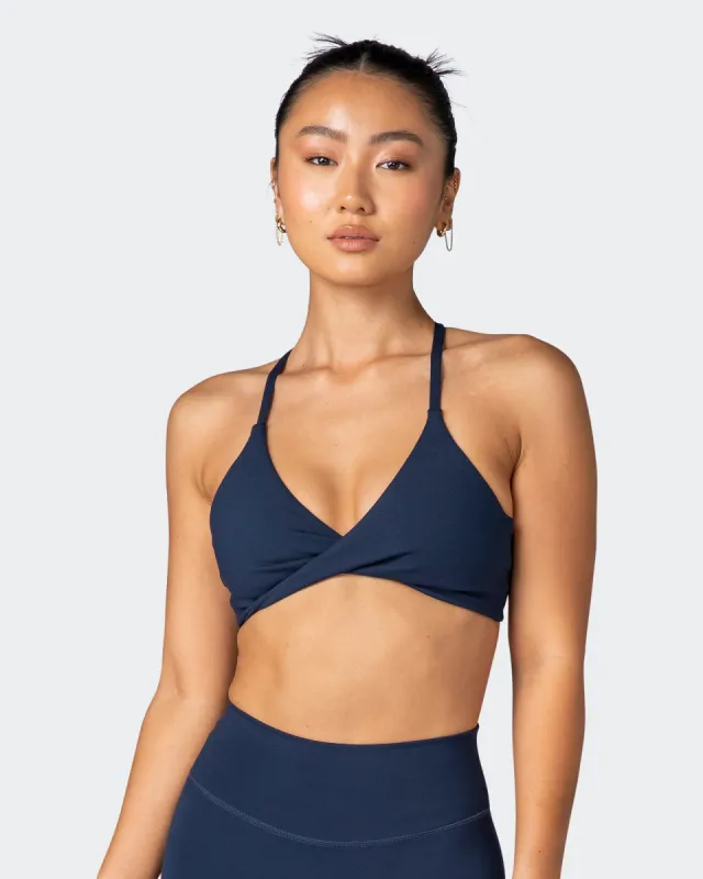Steady Bralette - Navy sold by Muscle Nation