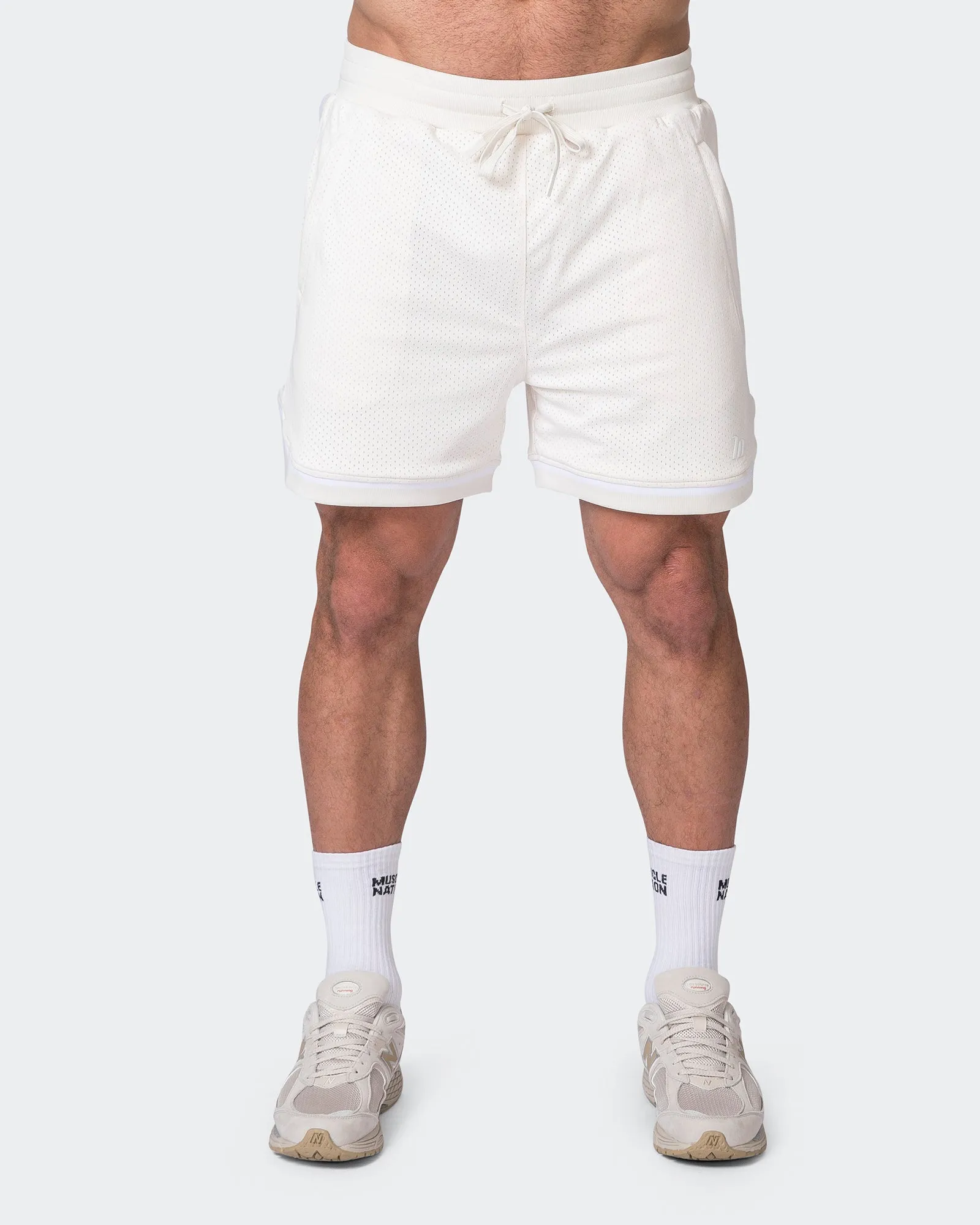 Mens 5" Basketball Shorts - Travertine sold by Muscle Nation product image thumbnail 2