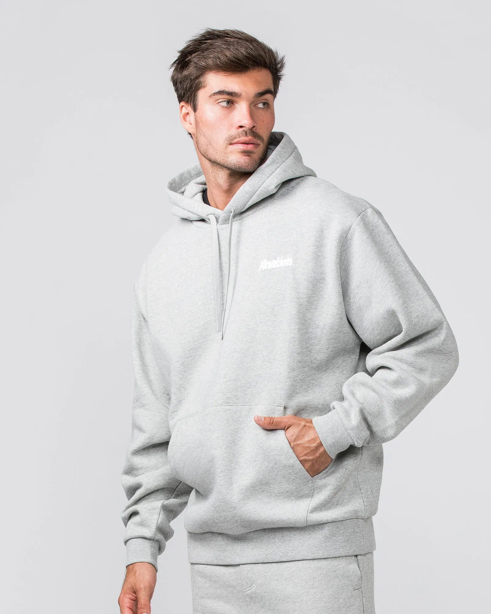 MNation Oversized Hoodie - Grey Marl sold by Muscle Nation product image thumbnail 2