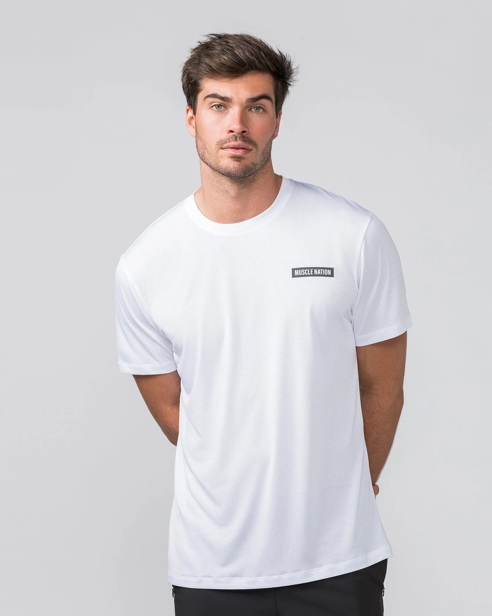 Relaxed Active Tee - White sold by Muscle Nation
