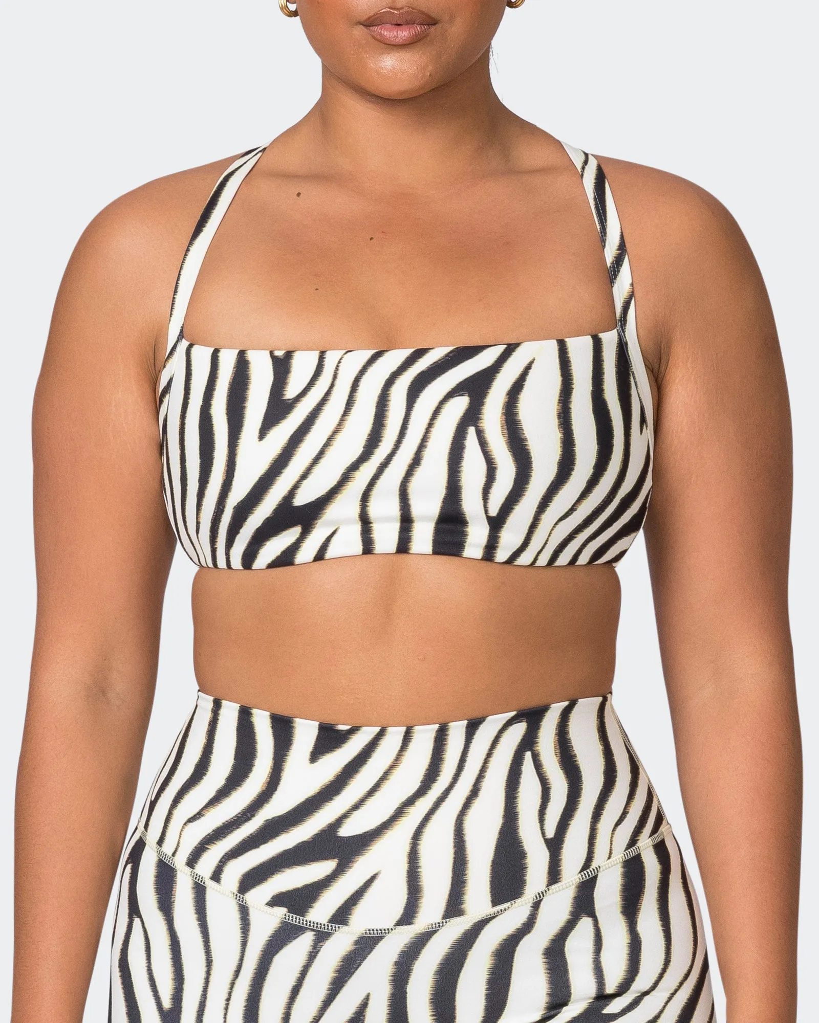 Paradise Bralette - Zebra Print sold by Muscle Nation product image thumbnail 2