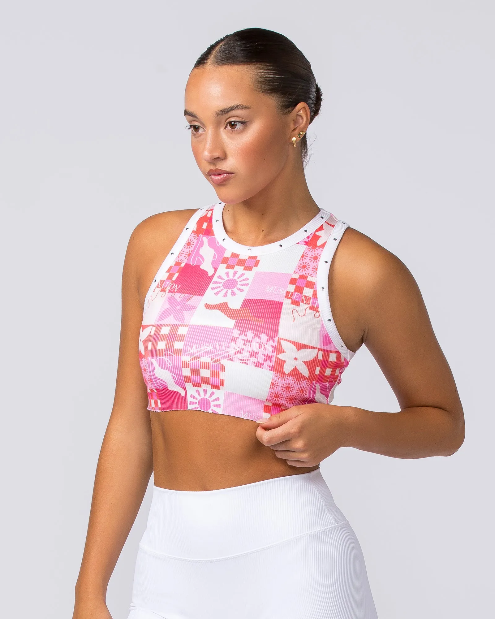 MN Rib Tank - Abstract Print sold by Muscle Nation product image thumbnail 3