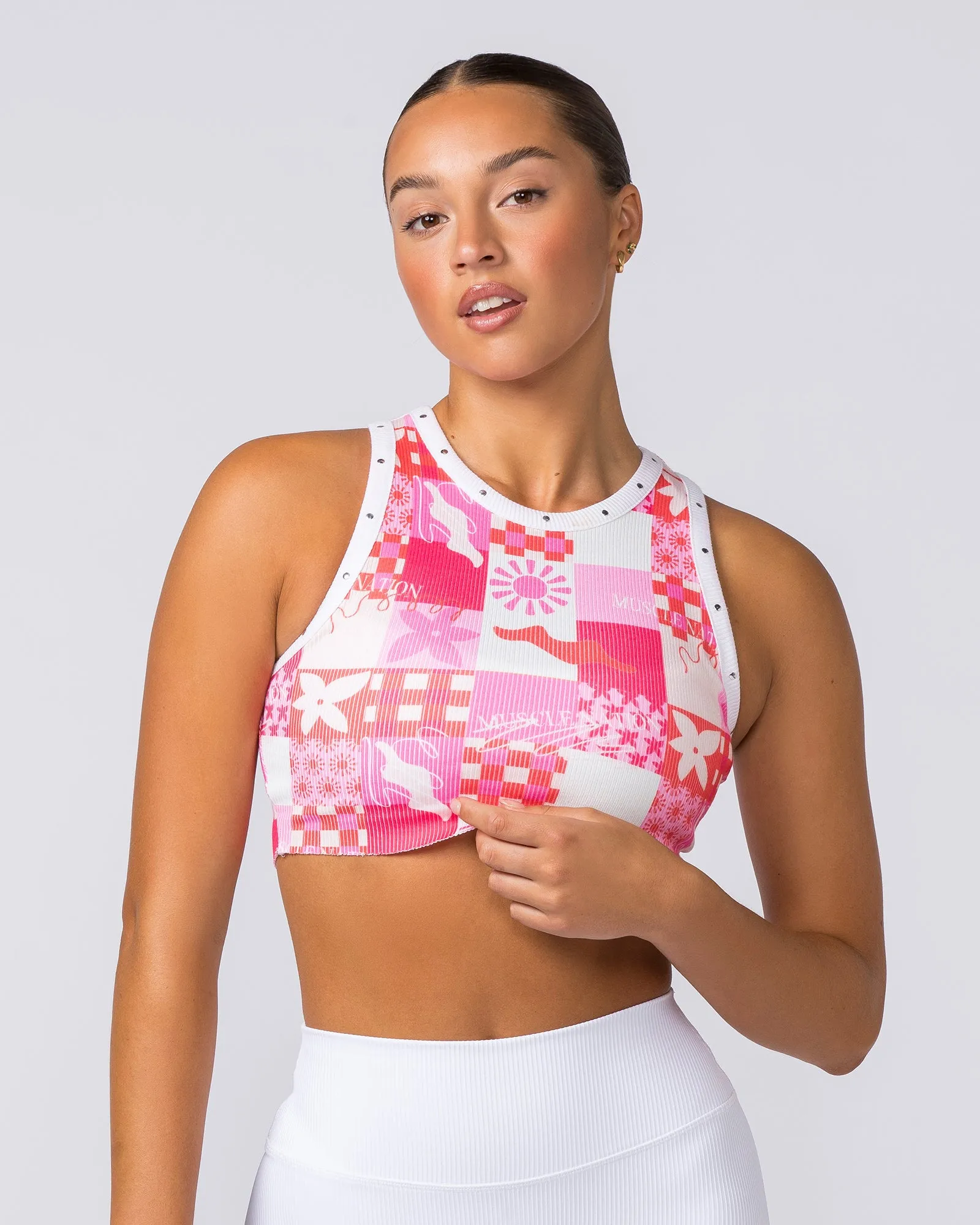 MN Rib Tank - Abstract Print sold by Muscle Nation product image thumbnail 2