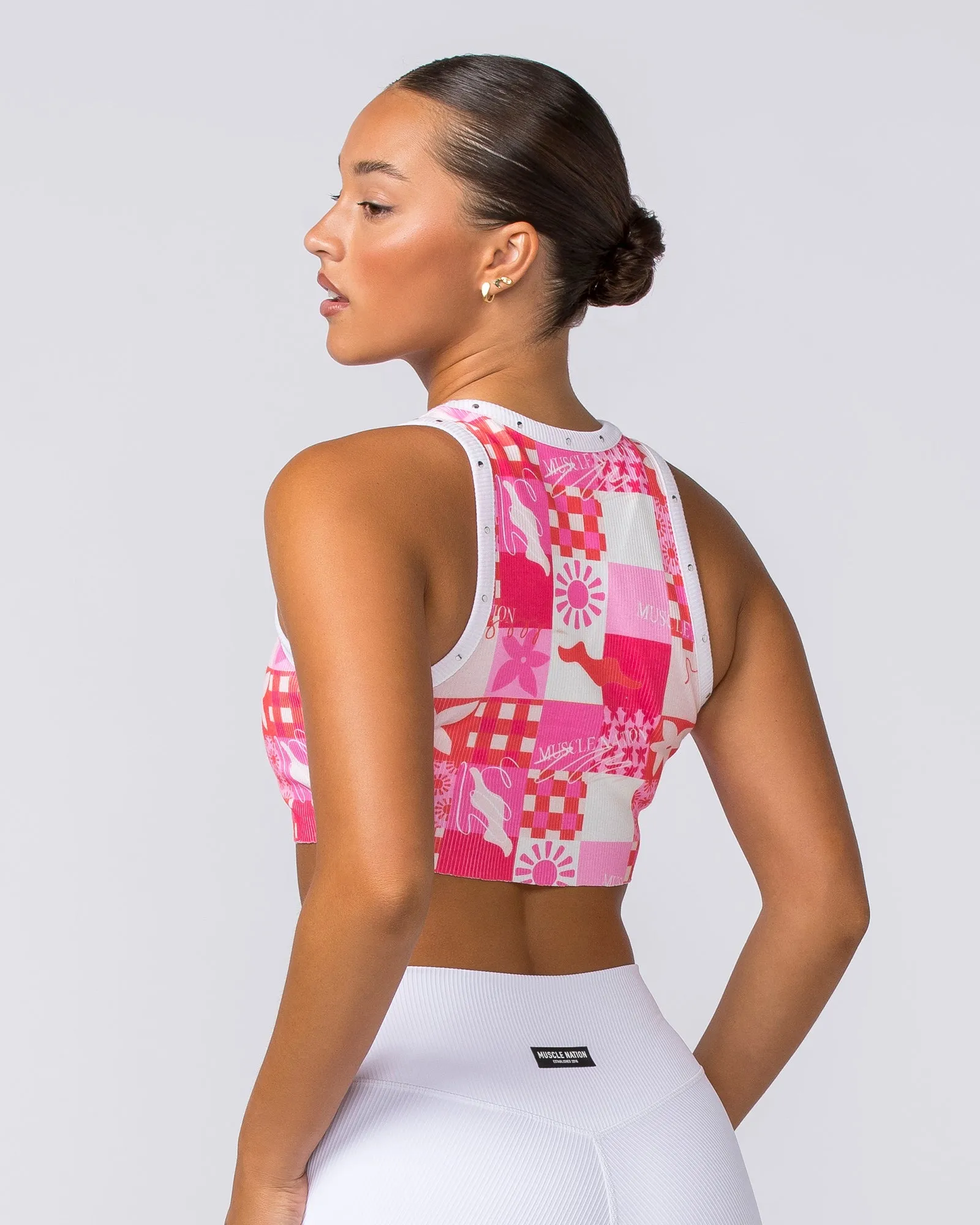 MN Rib Tank - Abstract Print sold by Muscle Nation product image thumbnail 4