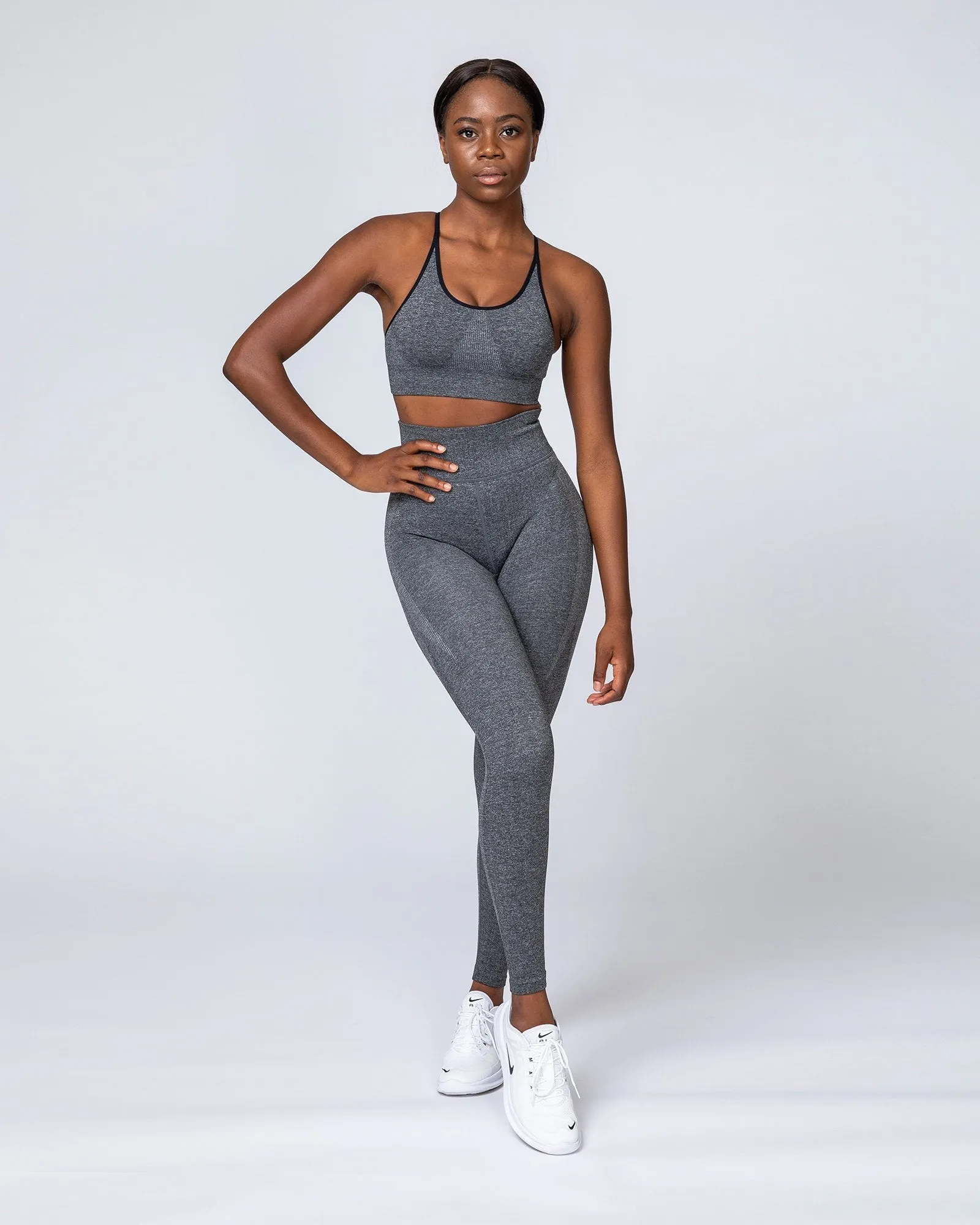 All Day Strap Seamless Bra - Charcoal Marl sold by Muscle Nation product image thumbnail 5