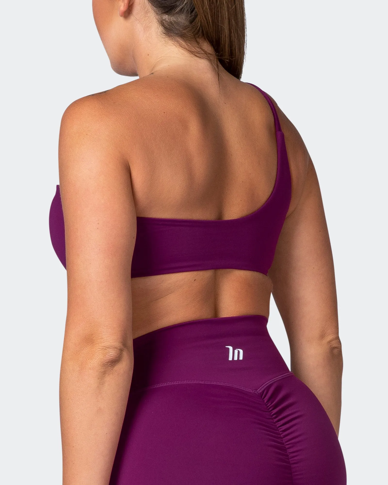 Movement One Shoulder Bralette - Huckleberry sold by Muscle Nation product image thumbnail 5