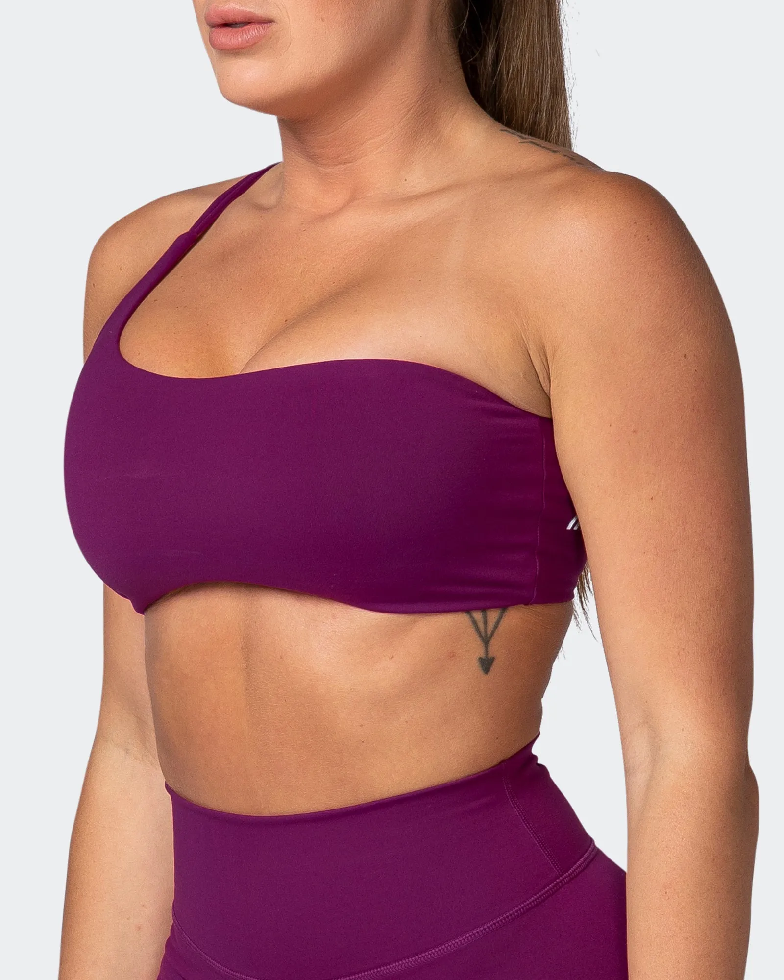 Movement One Shoulder Bralette - Huckleberry sold by Muscle Nation product image thumbnail 3