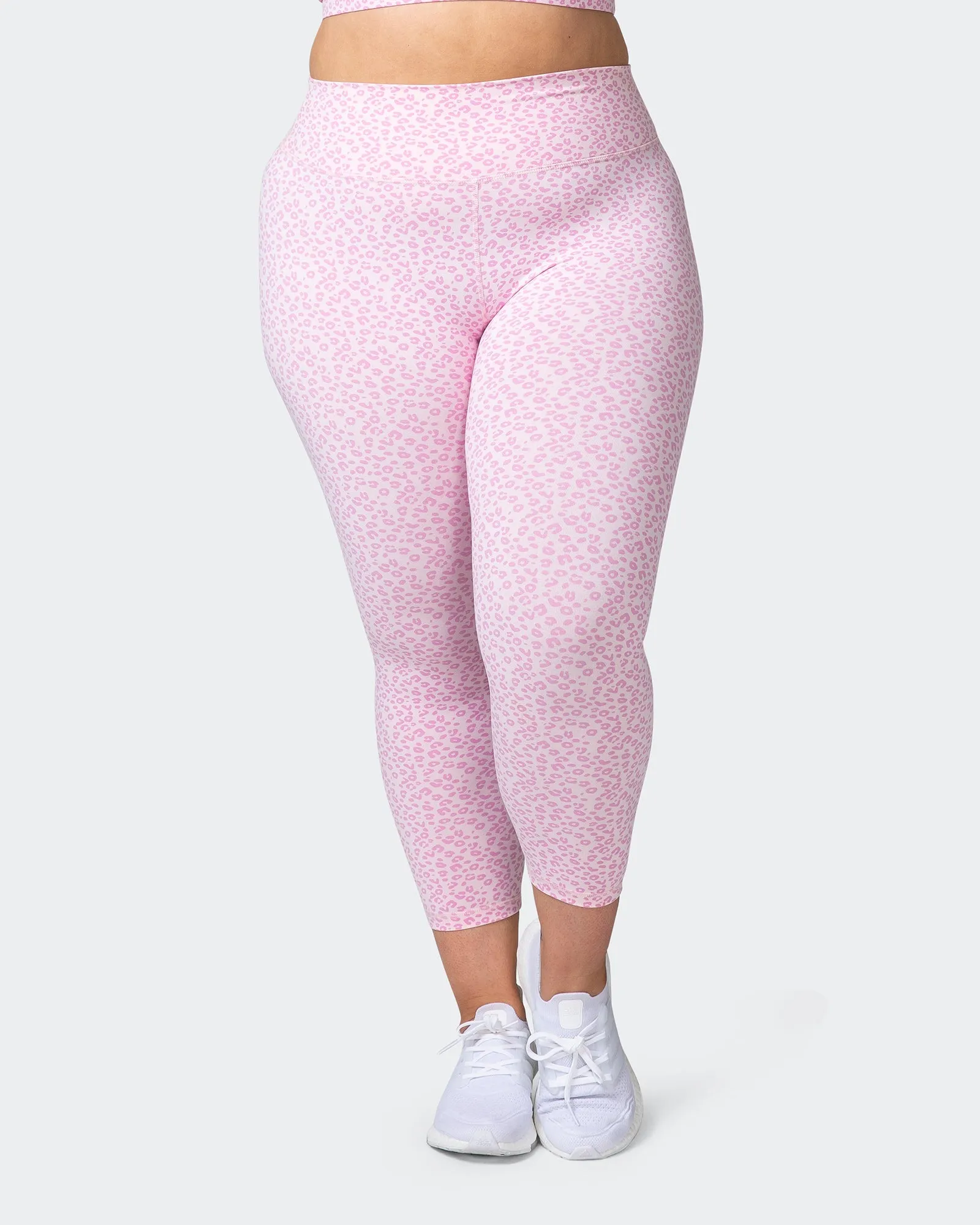 Signature Scrunch 7/8 Leggings - Rose Quartz Mini Cheetah Print sold by Muscle Nation product image thumbnail 2