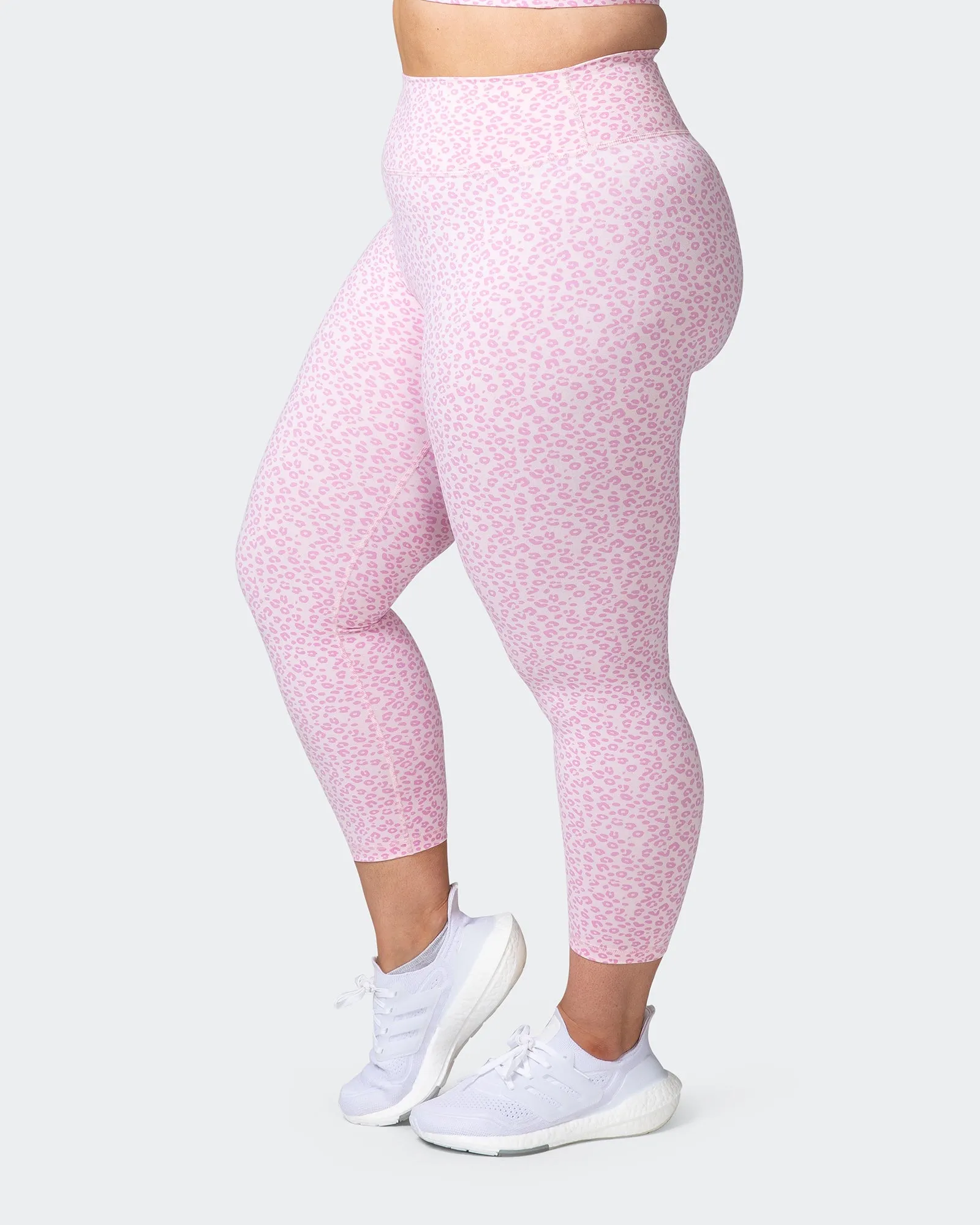 Signature Scrunch 7/8 Leggings - Rose Quartz Mini Cheetah Print sold by Muscle Nation product image thumbnail 4