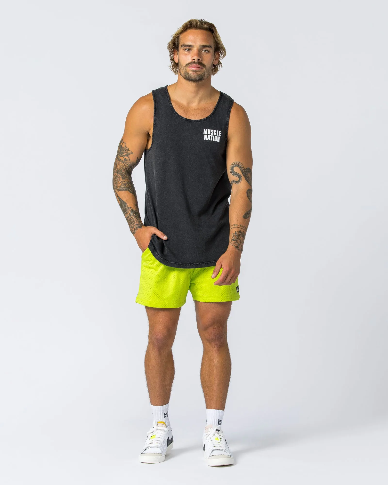 H Back Tank - Washed Black sold by Muscle Nation product image thumbnail 5