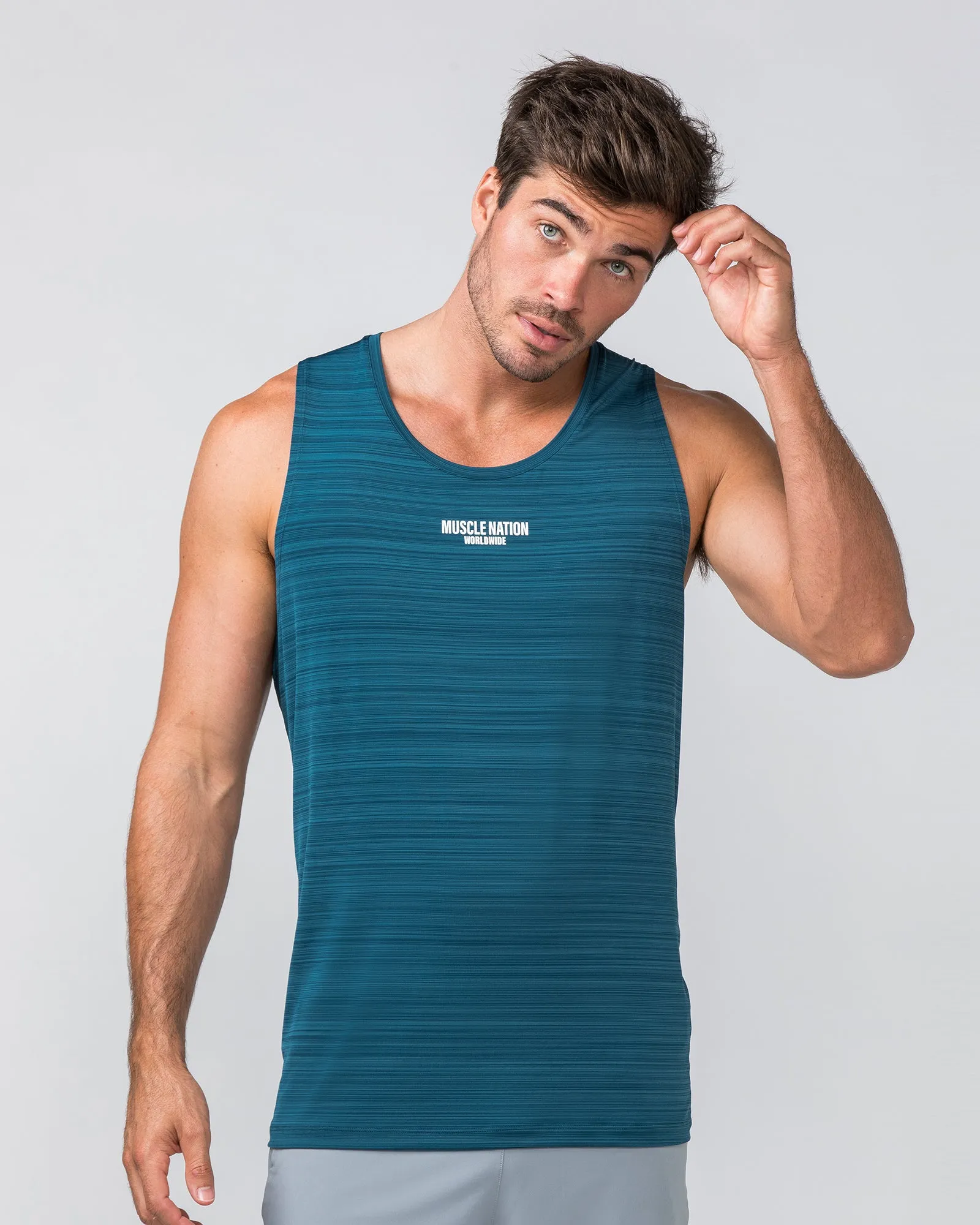 Worldwide Active Tank - Tidal Teal sold by Muscle Nation product image thumbnail 2