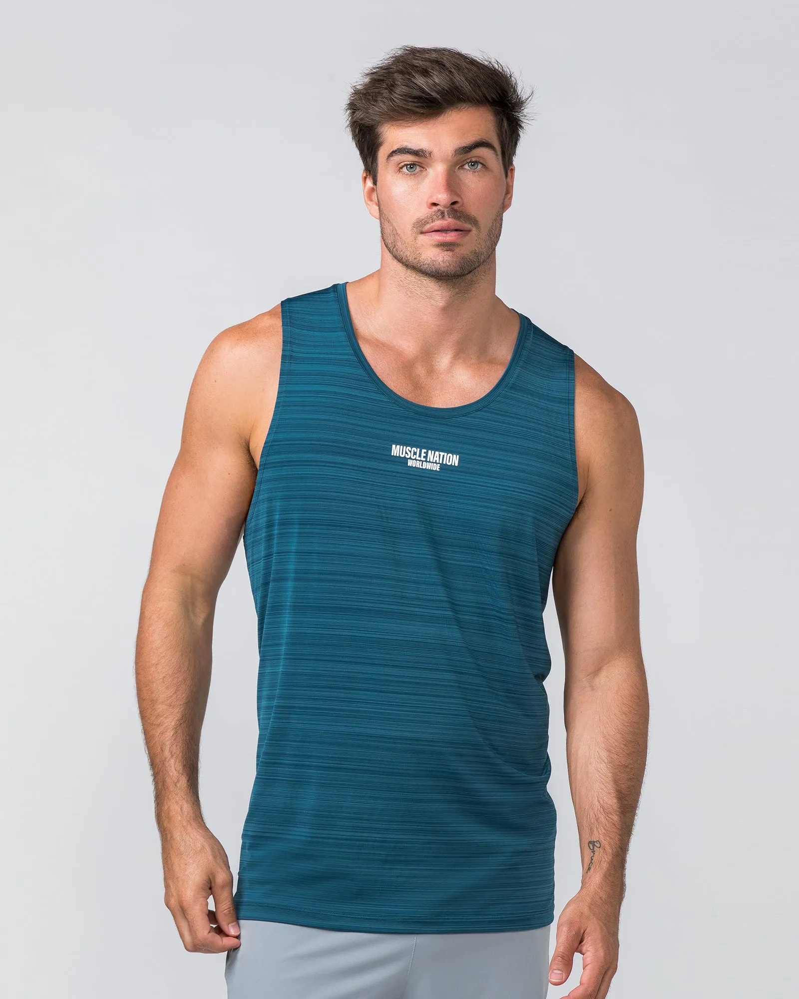 Worldwide Active Tank - Tidal Teal sold by Muscle Nation product image thumbnail 3