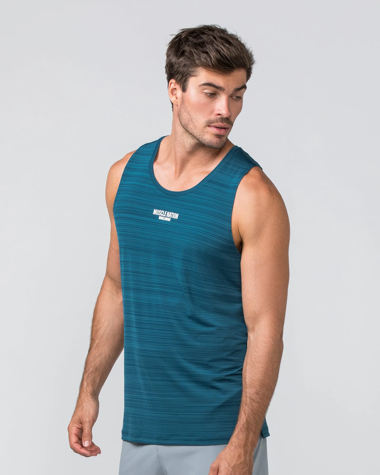 Worldwide Active Tank - Tidal Teal sold by Muscle Nation product image thumbnail 4