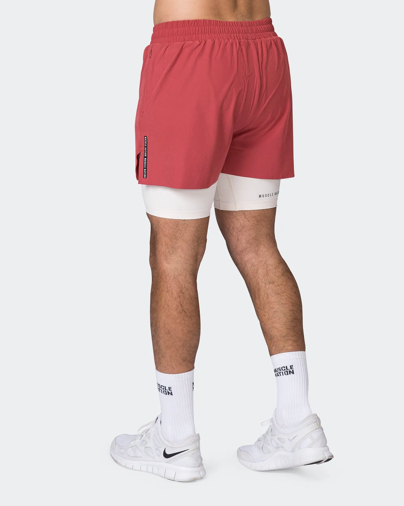 Replay 3" Shorts - Dusty Red sold by Muscle Nation product image thumbnail 5