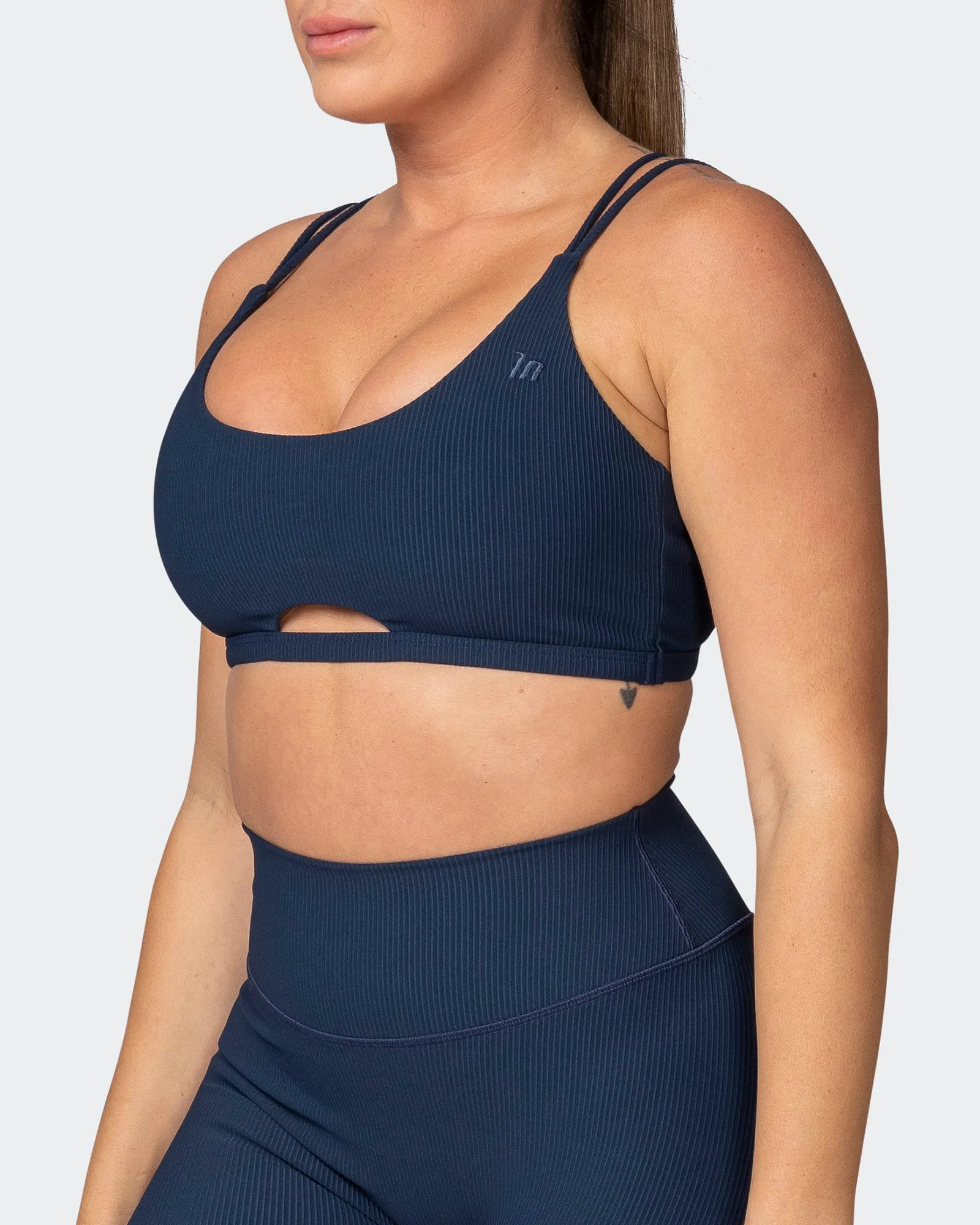 All Day Rib Bralette - Navy sold by Muscle Nation product image thumbnail 3