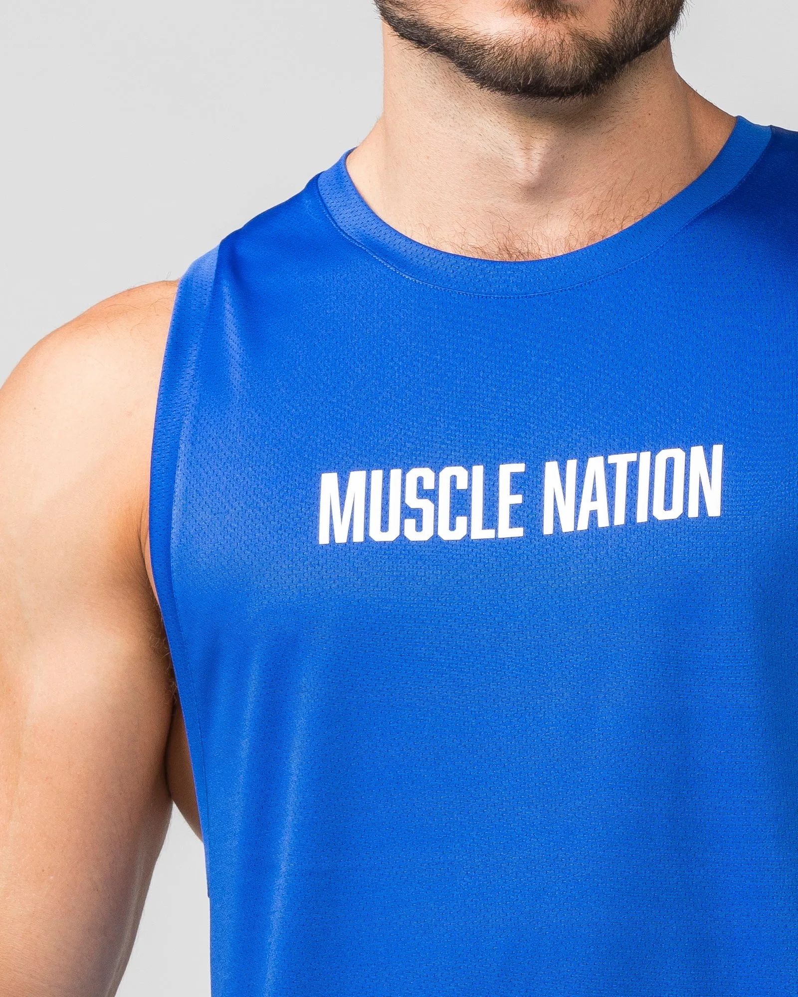 Burly Training Tank - Bondi Blue sold by Muscle Nation product image thumbnail 5