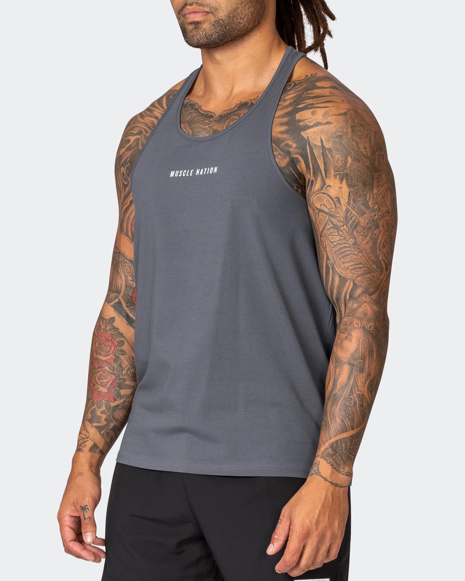 Infinite Y Back Singlet - Monument sold by Muscle Nation product image thumbnail 4