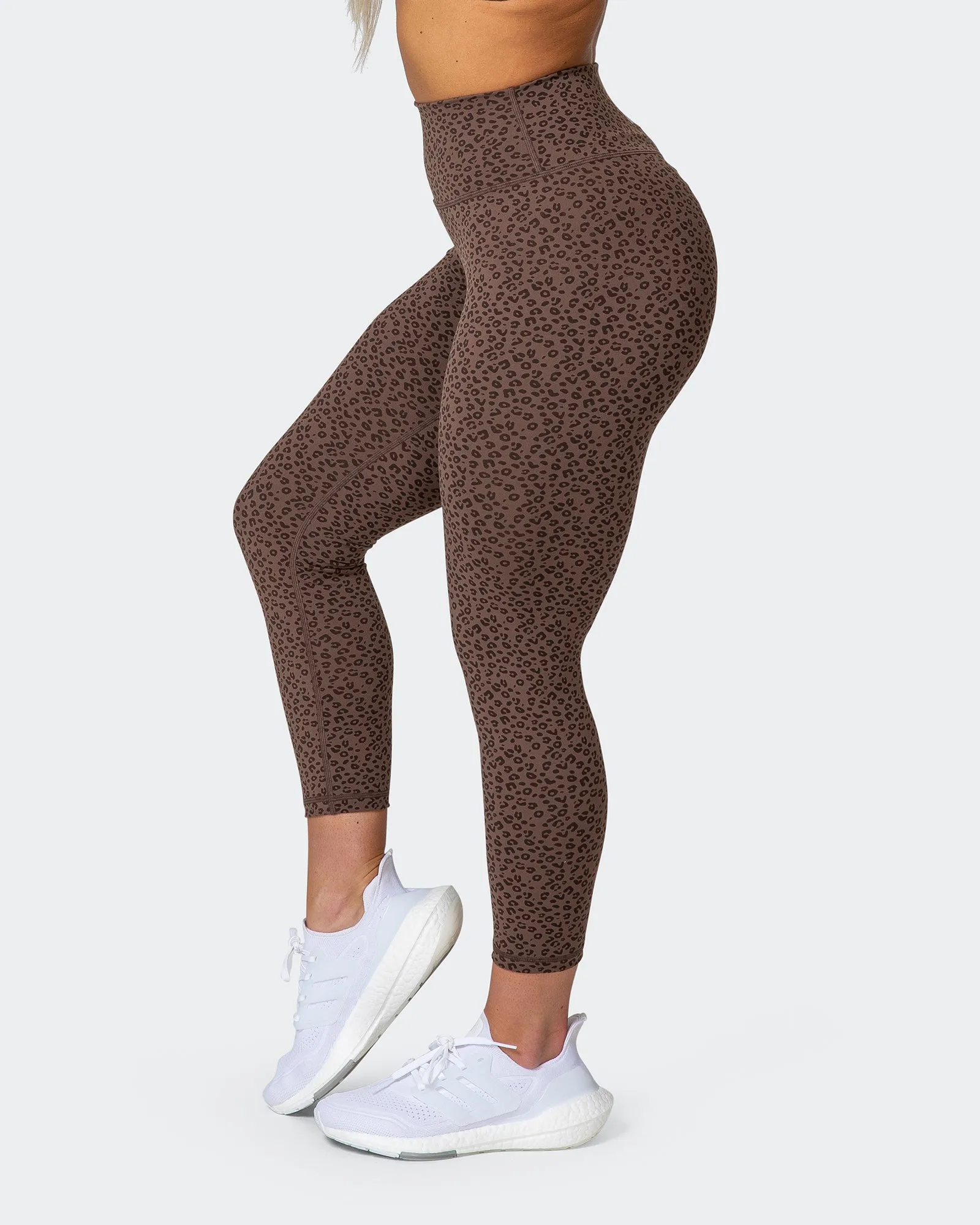 Signature Scrunch 7/8 Leggings - Chocolate Mini Cheetah Print sold by Muscle Nation product image thumbnail 4
