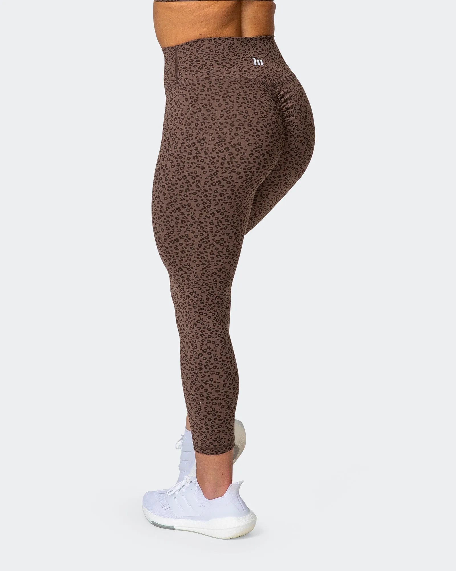 Signature Scrunch 7/8 Leggings - Chocolate Mini Cheetah Print sold by Muscle Nation product image thumbnail 5