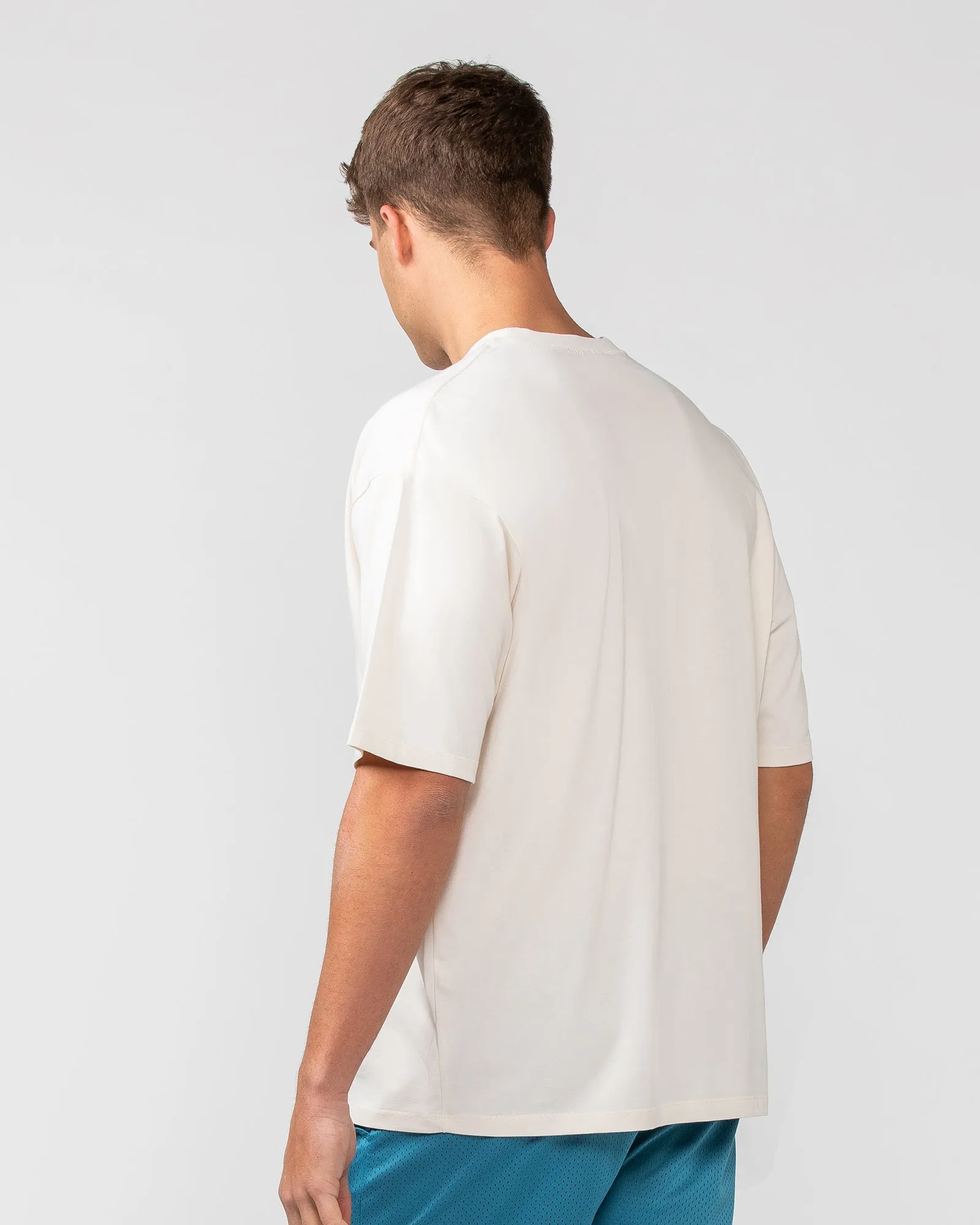 Varsity Oversized Tee - Travertine sold by Muscle Nation product image thumbnail 3