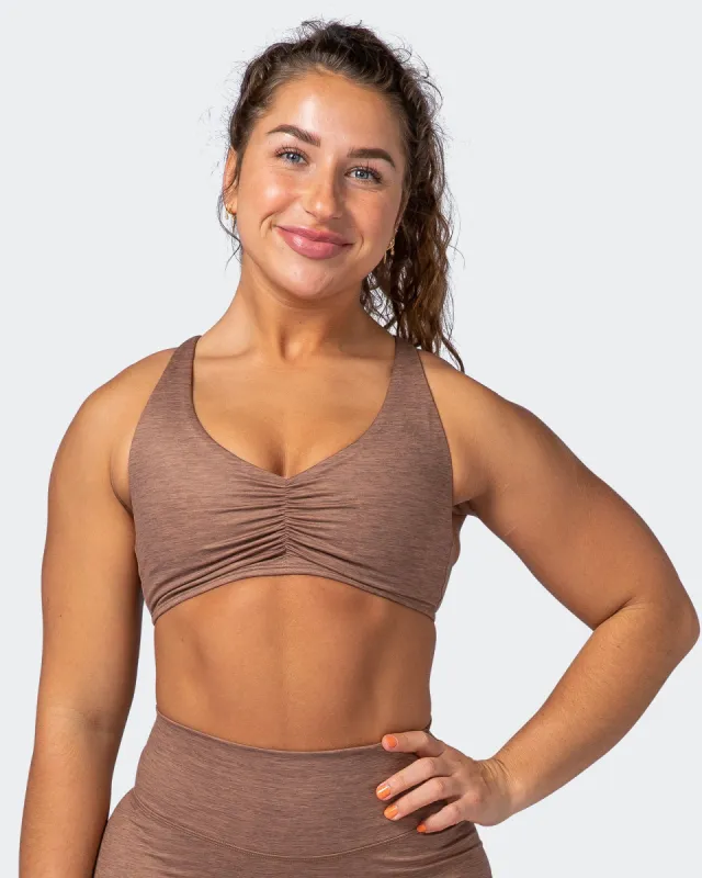 Align Bralette - Nutmeg Marl sold by Muscle Nation