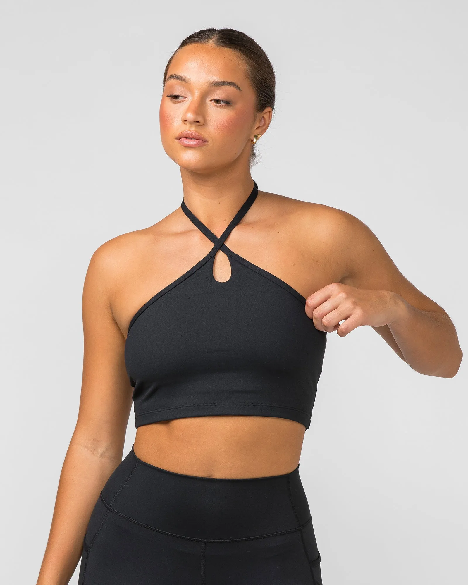 Shimmer Bra Tank Combo - Black sold by Muscle Nation