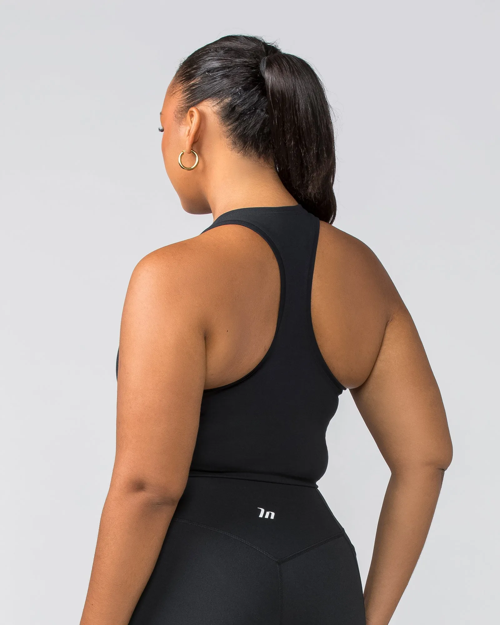 Staple Cropped Tank - Black sold by Muscle Nation product image thumbnail 4