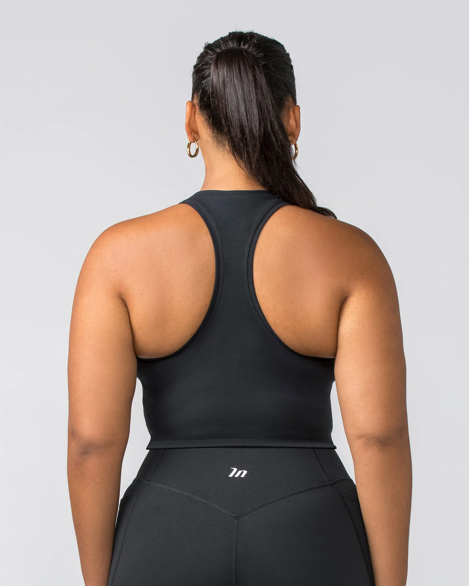 Staple Cropped Tank - Black sold by Muscle Nation product image thumbnail 5