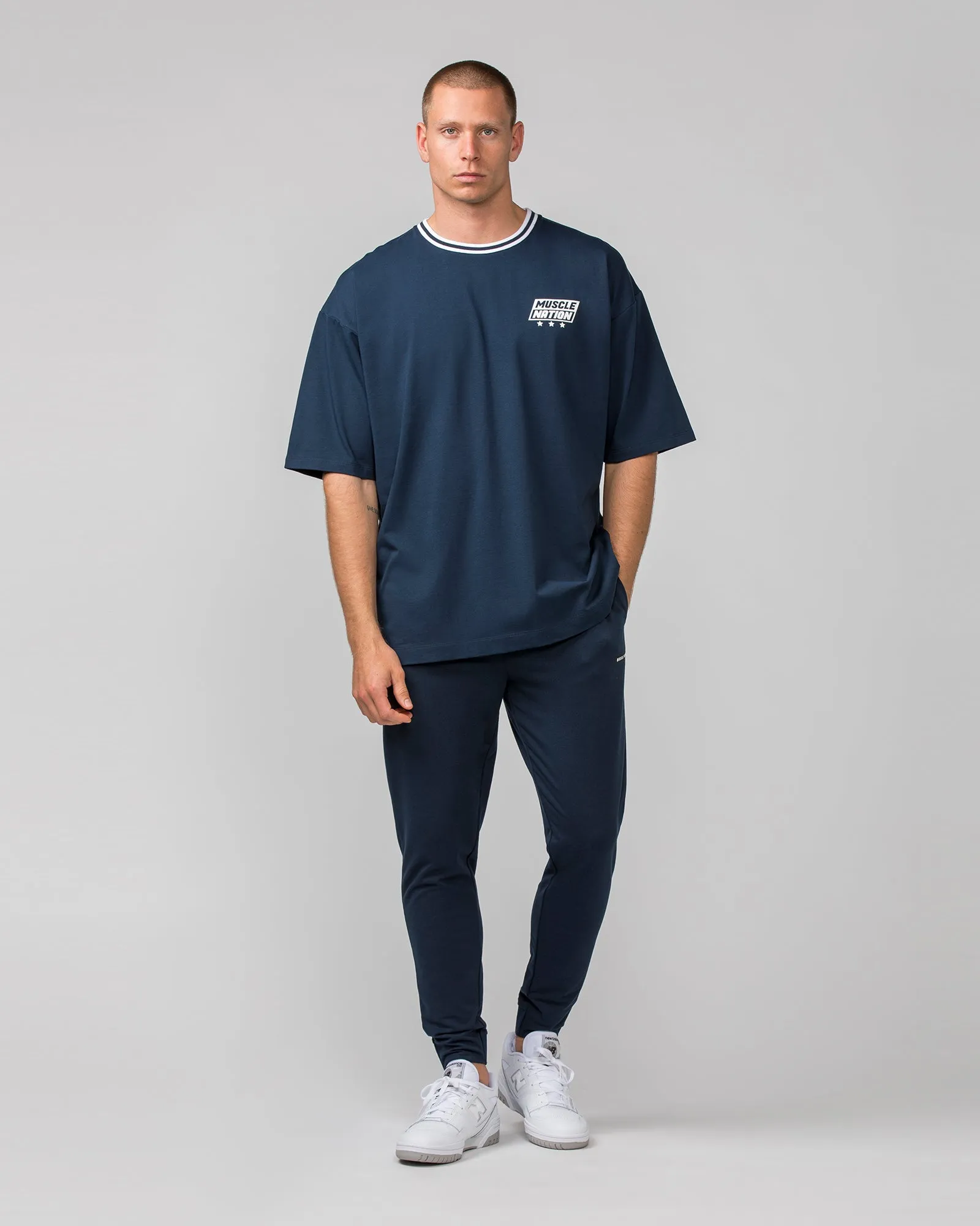 Throwback Oversized Tee - Navy sold by Muscle Nation product image thumbnail 5