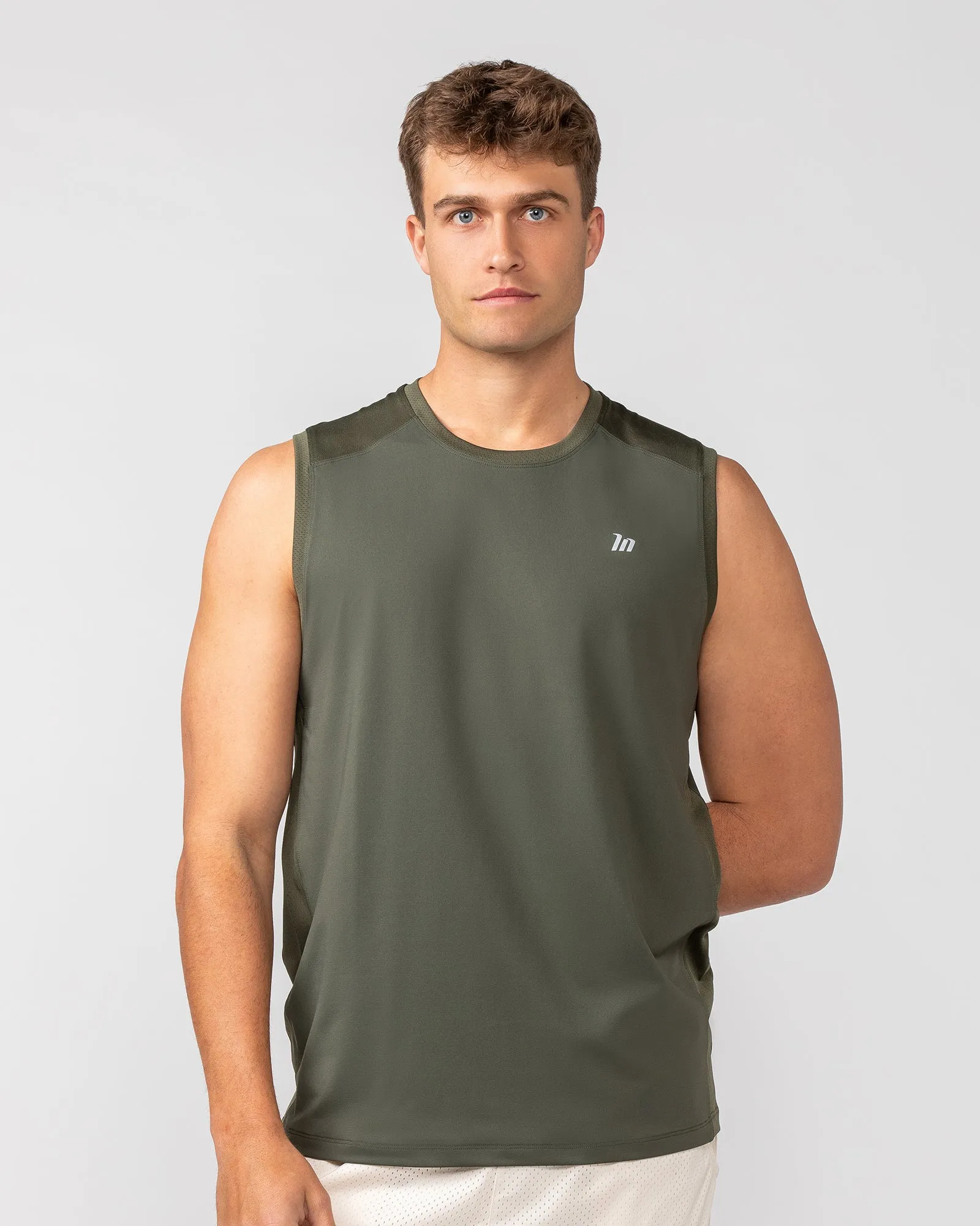 Ventilation Tank - Dark Khaki sold by Muscle Nation product image thumbnail 2