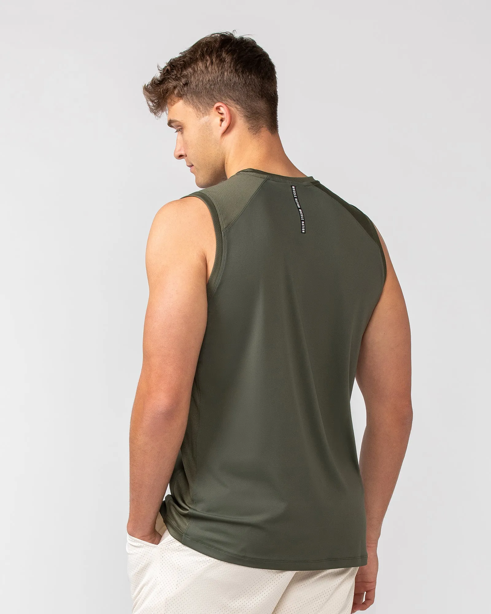 Ventilation Tank - Dark Khaki sold by Muscle Nation product image thumbnail 4