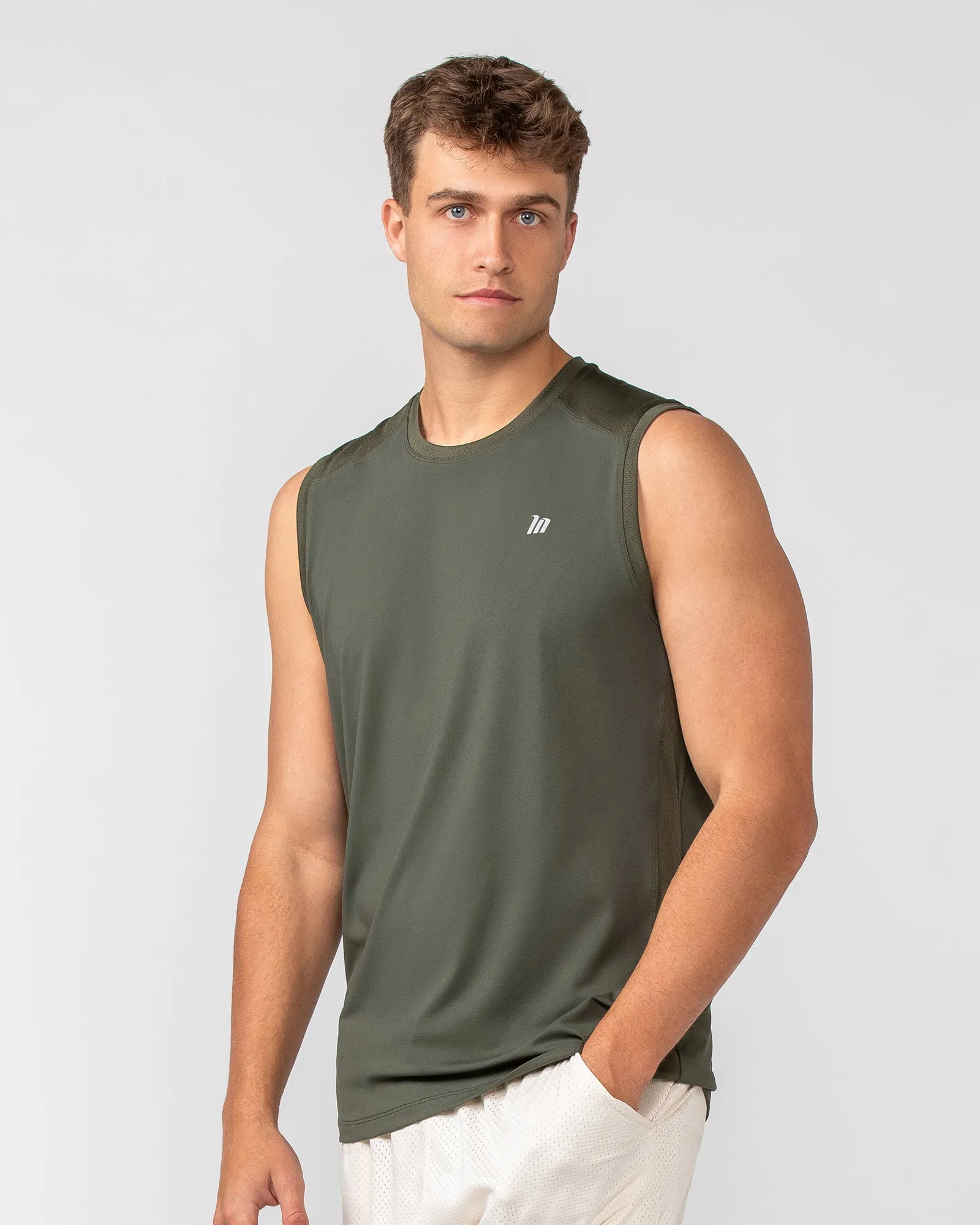 Ventilation Tank - Dark Khaki sold by Muscle Nation product image thumbnail 3