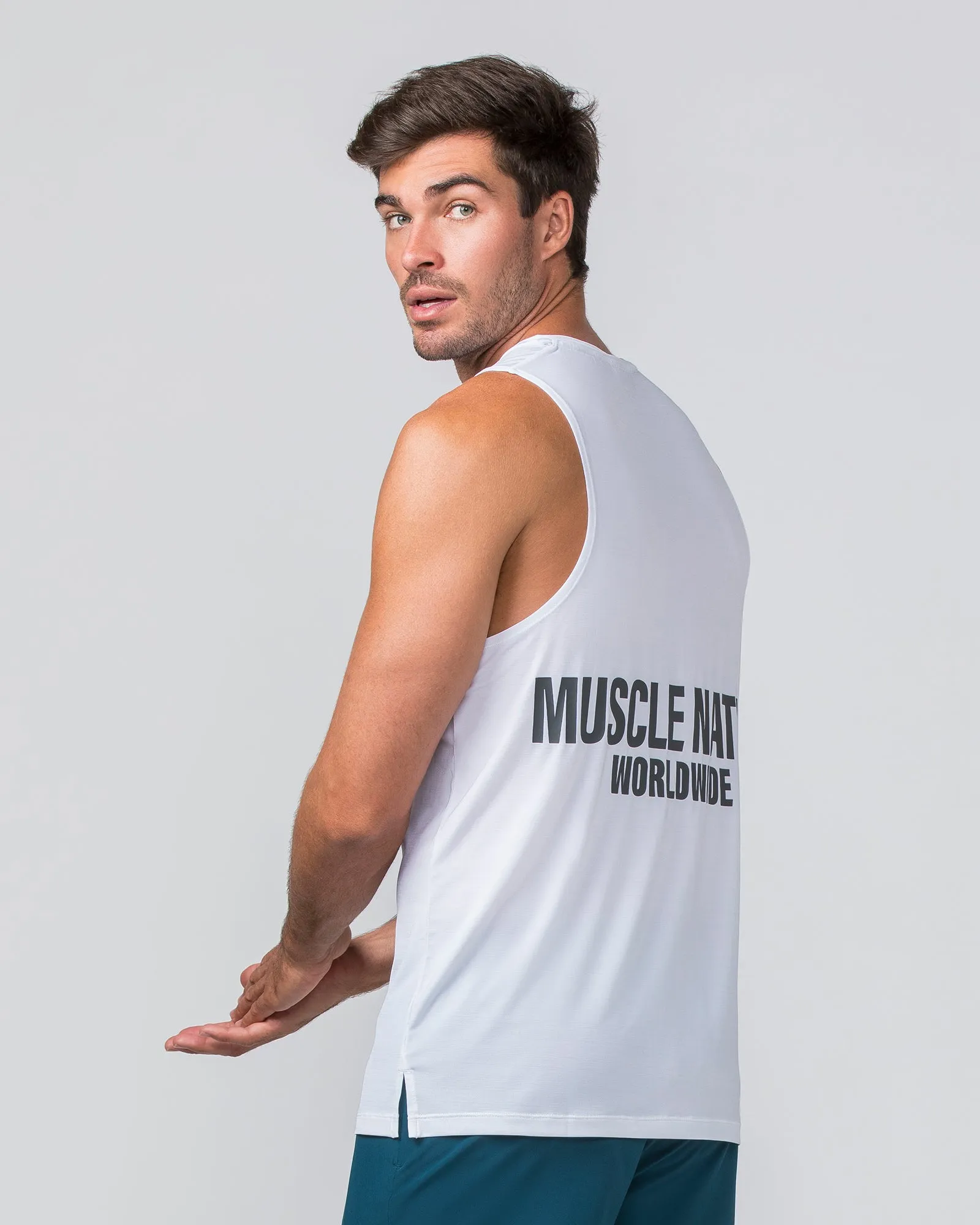 Worldwide Active Tank - White sold by Muscle Nation product image thumbnail 4