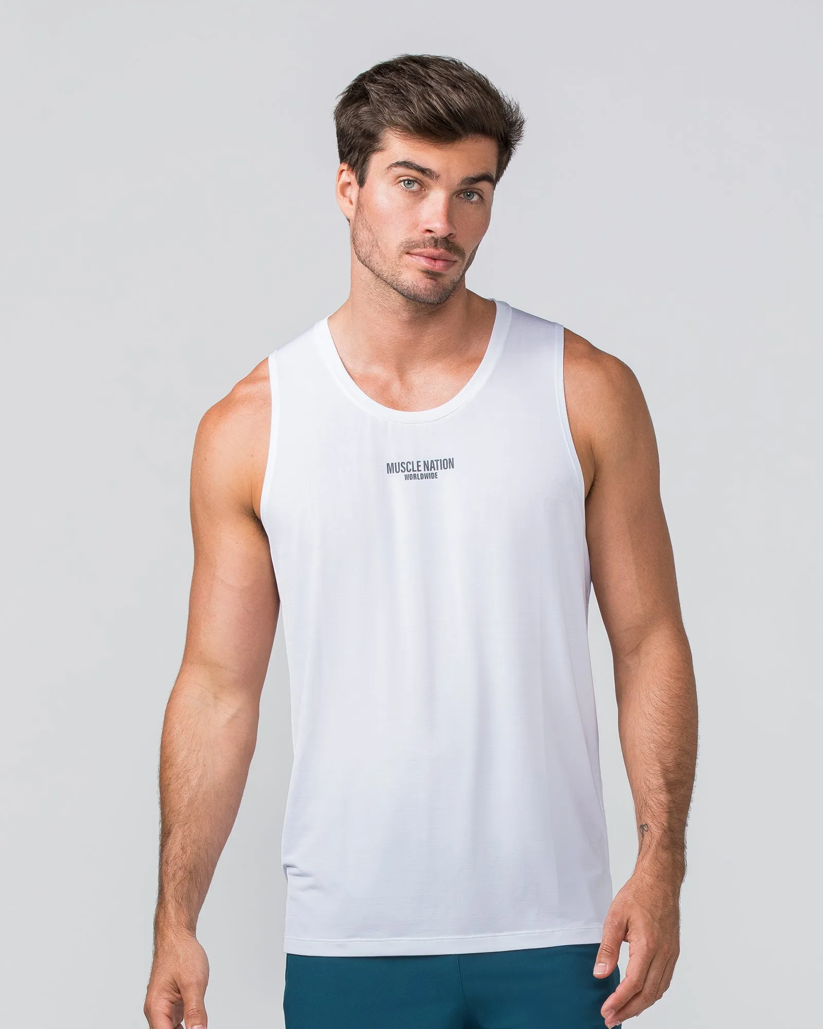 Worldwide Active Tank - White sold by Muscle Nation product image thumbnail 2
