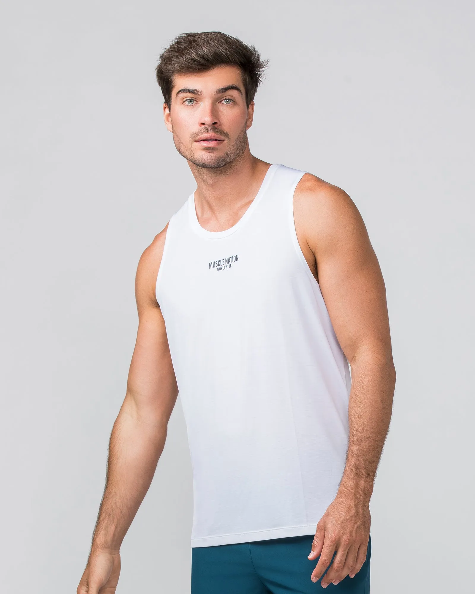 Worldwide Active Tank - White sold by Muscle Nation product image thumbnail 3