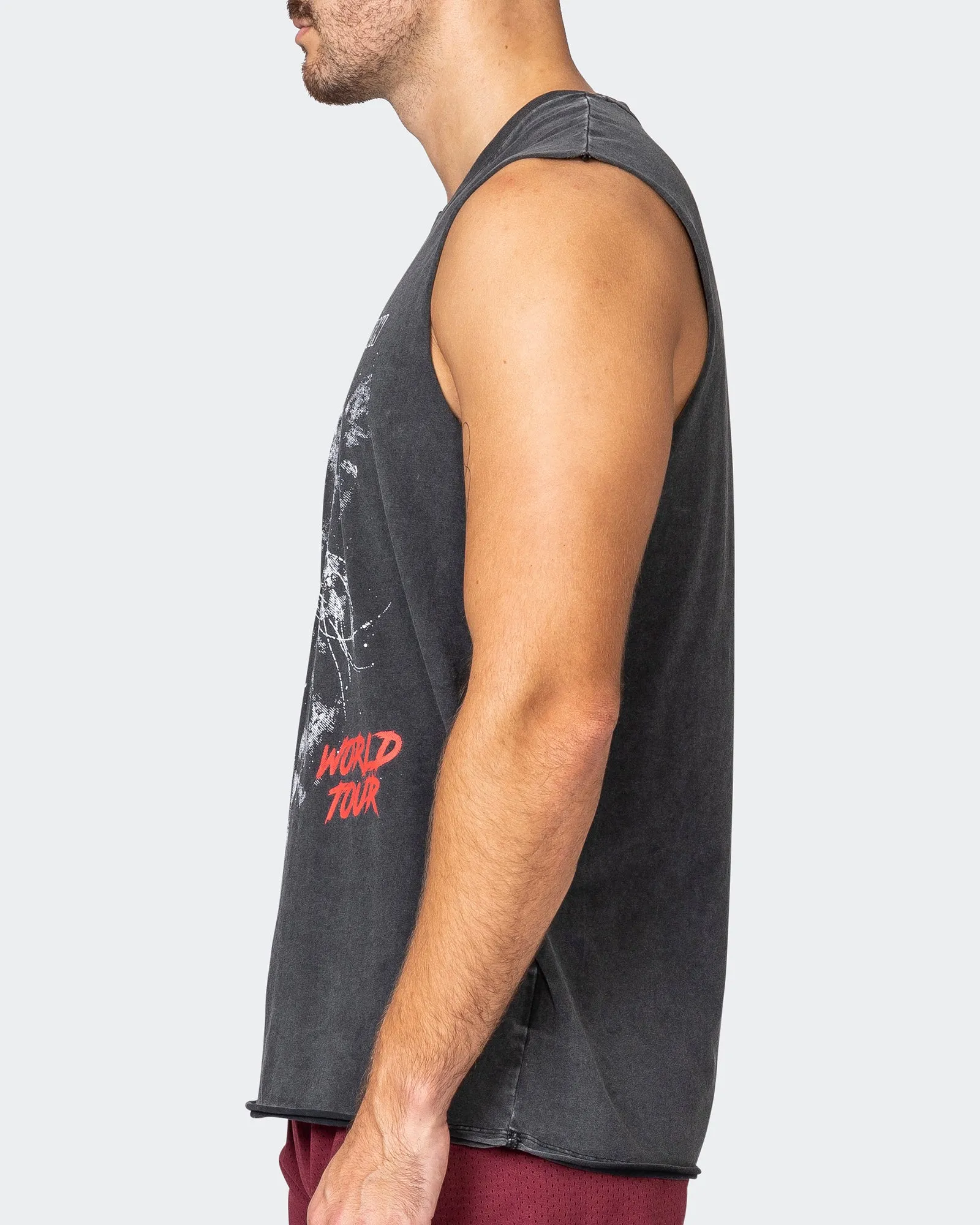 Leopard Vintage Tank - Washed Black sold by Muscle Nation product image thumbnail 4