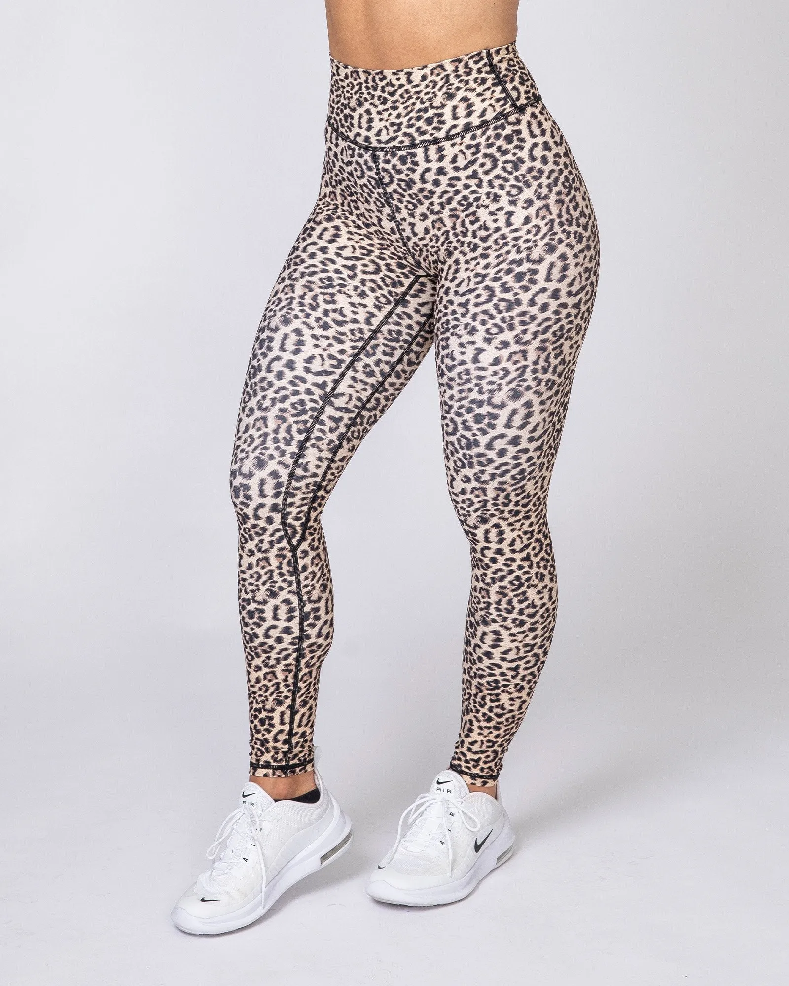 Motion Full Length Leggings - Yellow Leopard sold by Muscle Nation product image thumbnail 3