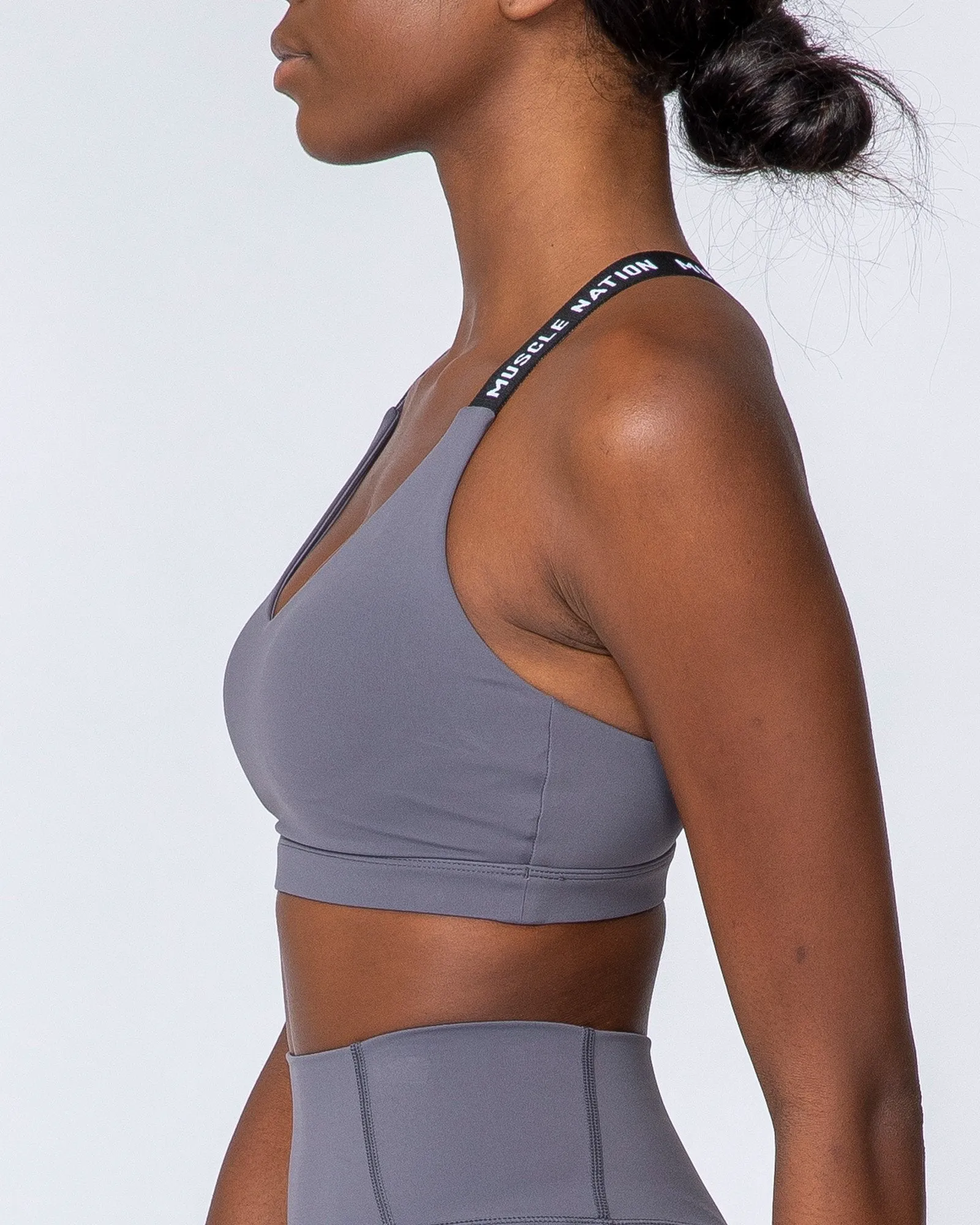 Tempo Bra - Sleet Grey sold by Muscle Nation product image thumbnail 4