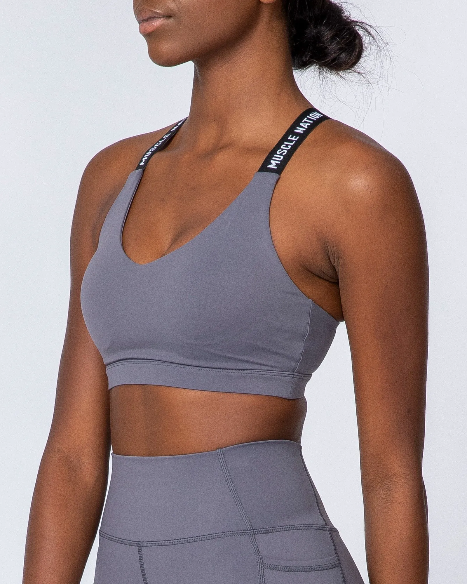 Tempo Bra - Sleet Grey sold by Muscle Nation product image thumbnail 5