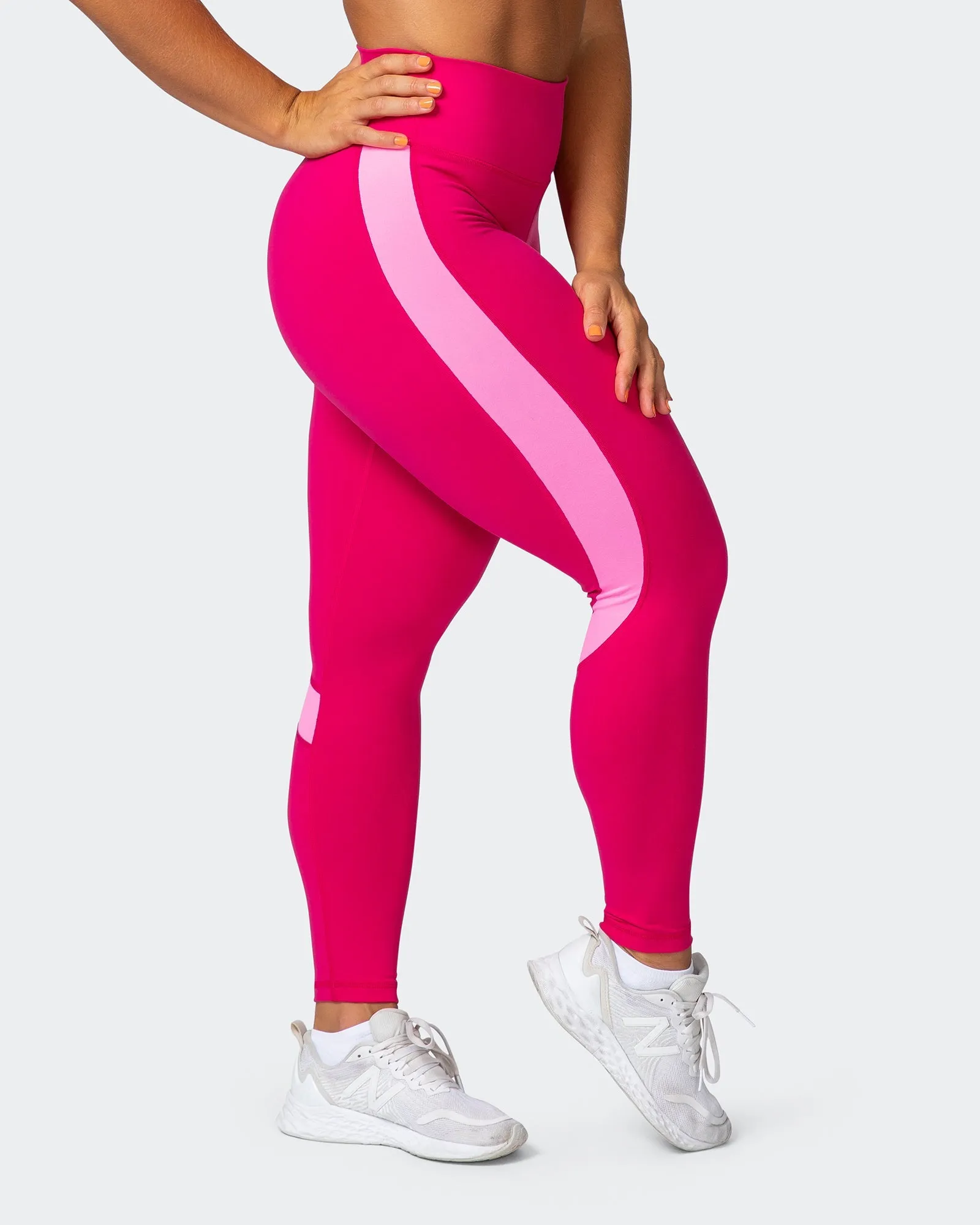 Sunlight Signature Scrunch Ankle Length Leggings - Pink Punch sold by Muscle Nation