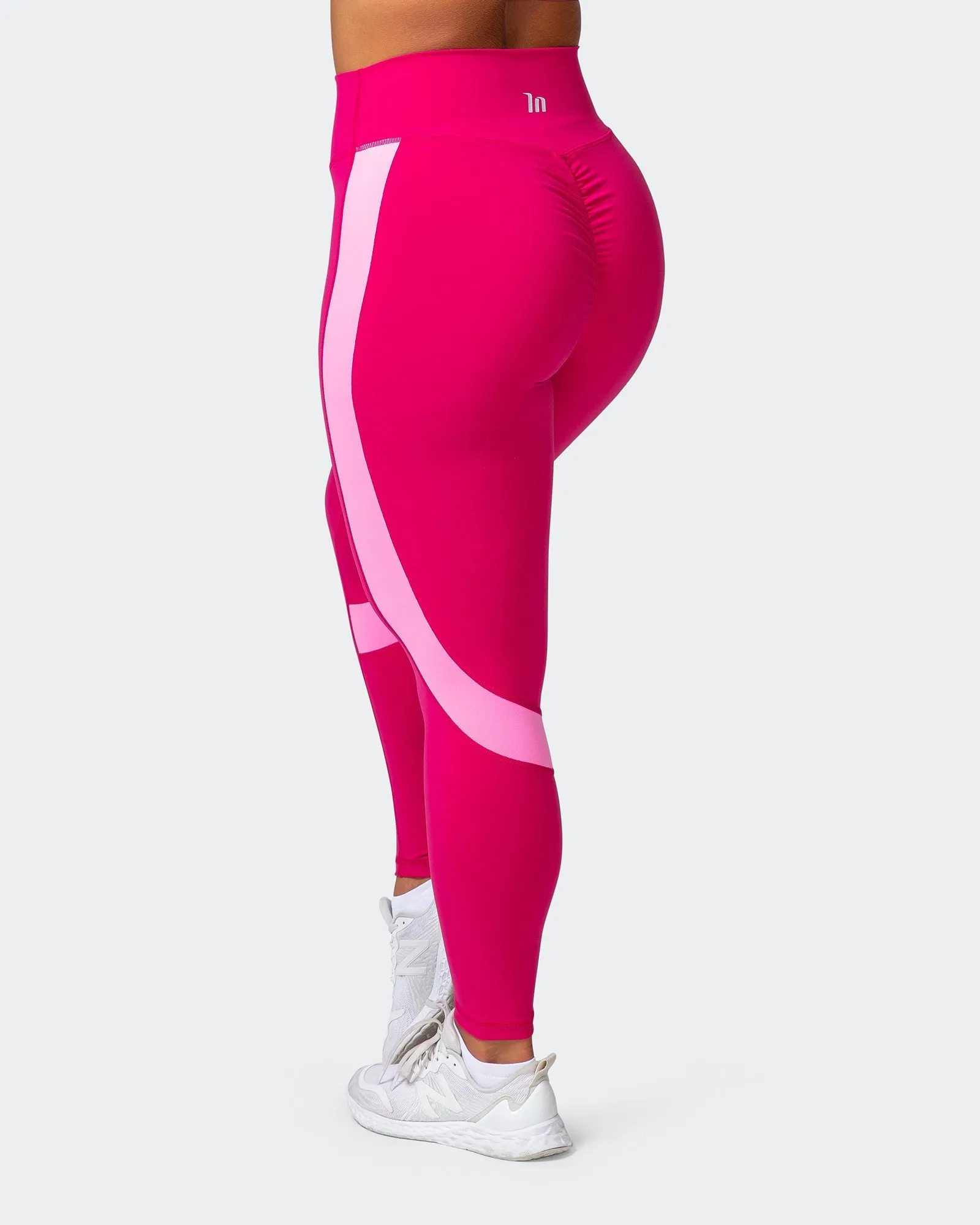 Sunlight Signature Scrunch Ankle Length Leggings - Pink Punch sold by Muscle Nation product image thumbnail 5