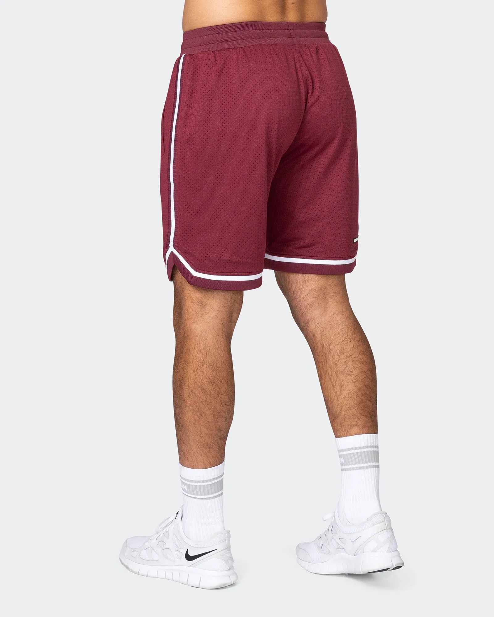 Mens 8" Basketball Shorts - Wine sold by Muscle Nation product image thumbnail 5